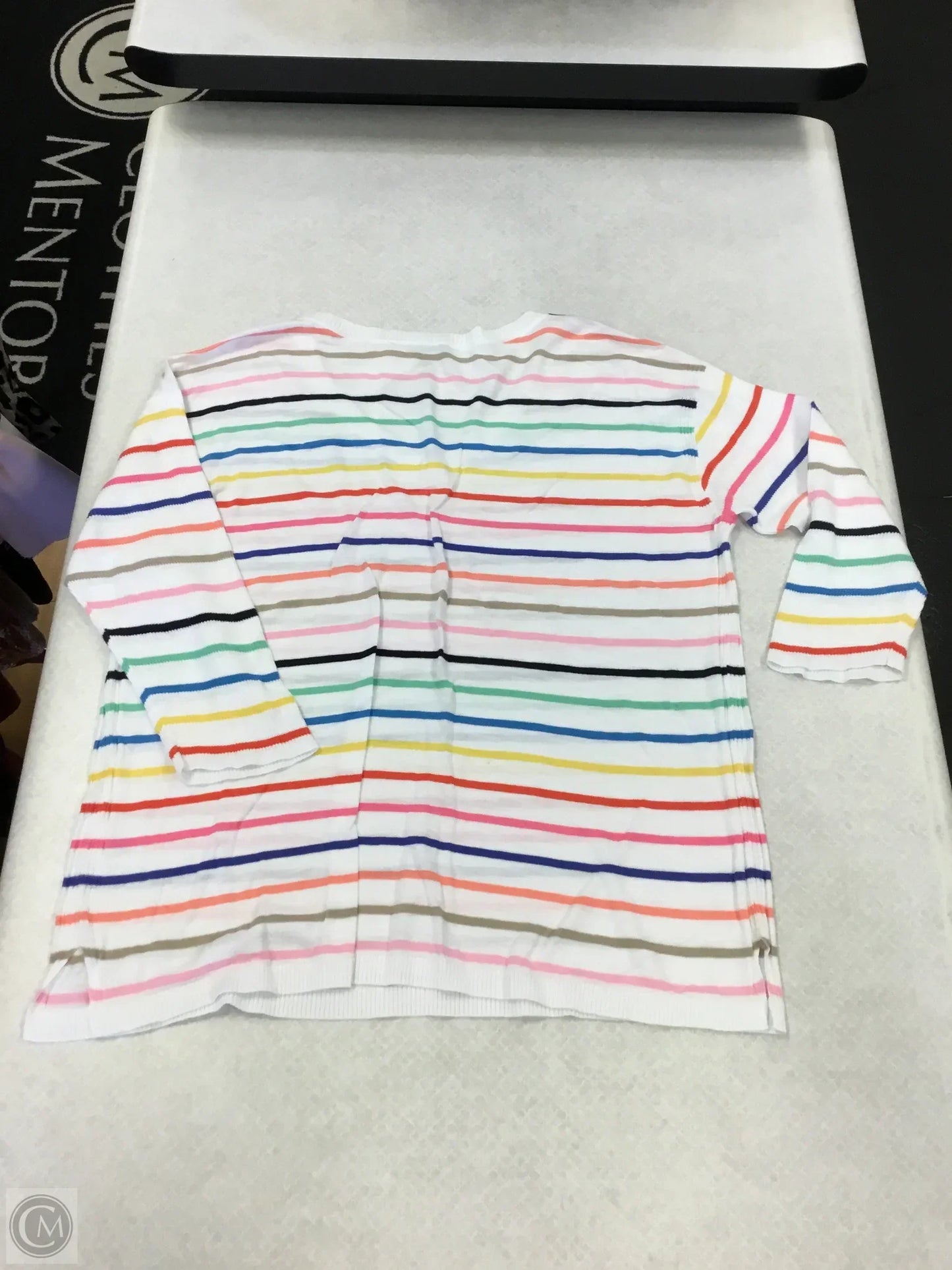 Sweater By Talbots In Striped Pattern, Size: L