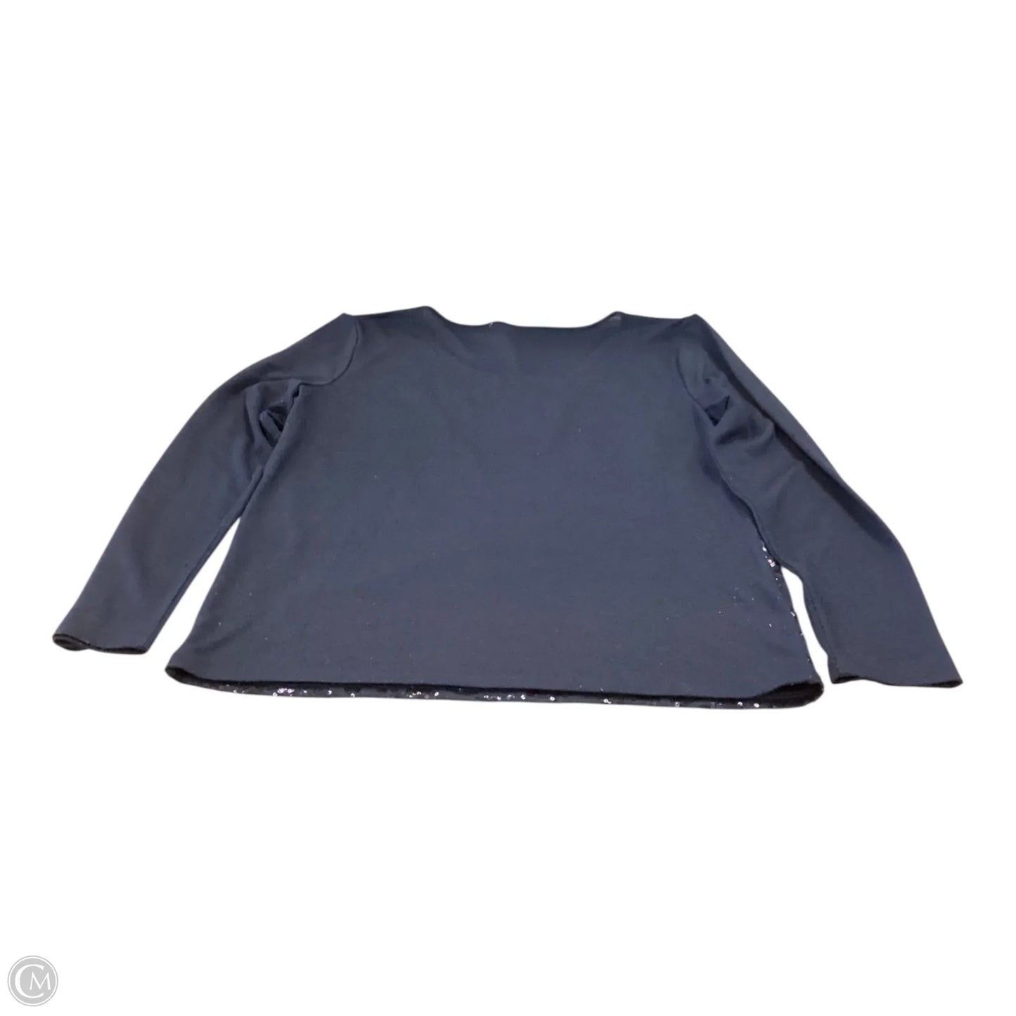 Top Long Sleeve By Ann Taylor In Navy, Size: L