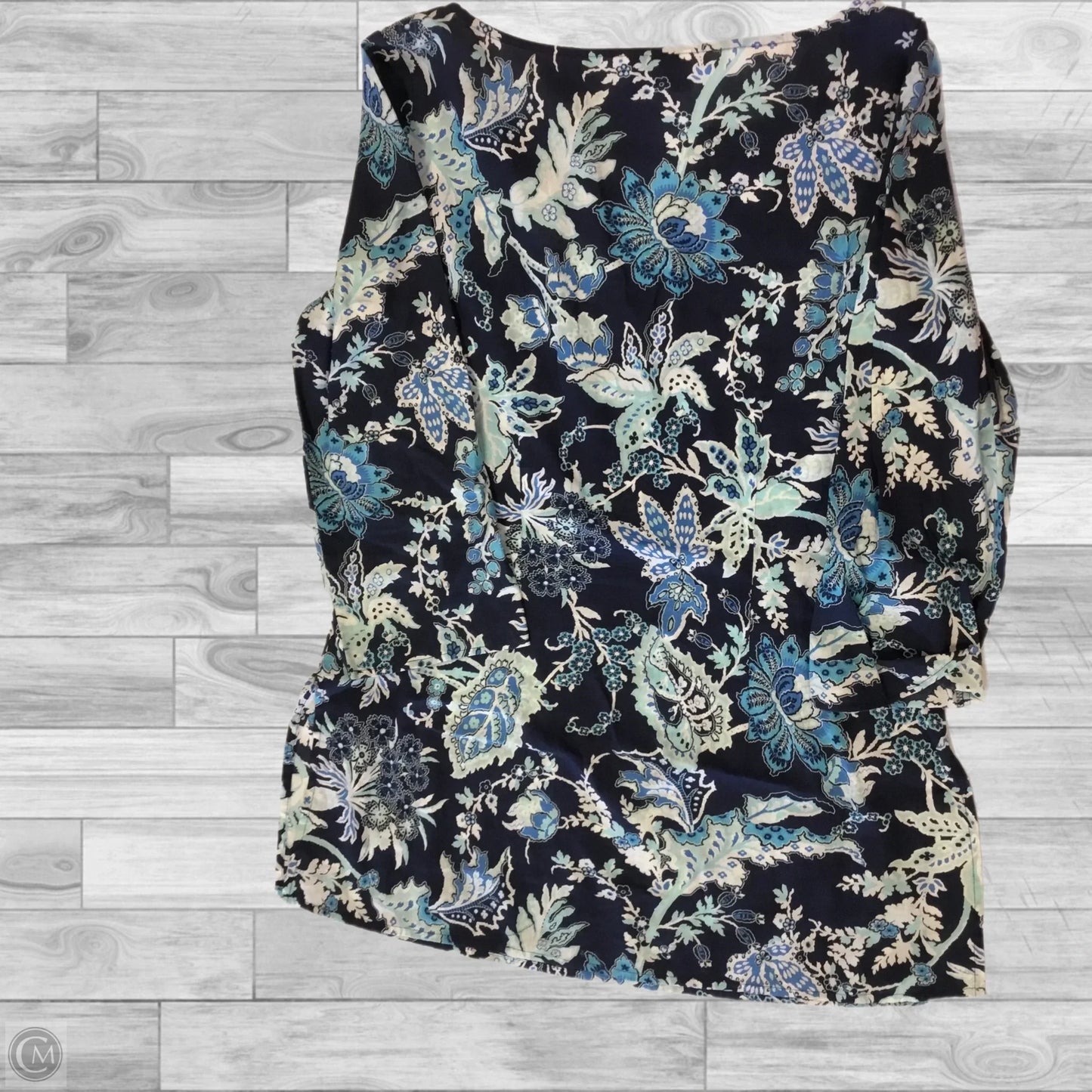 Top 3/4 Sleeve By Loft In Blue, Size: S