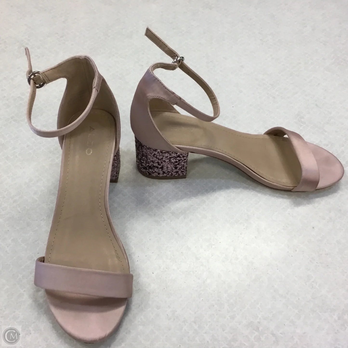 Sandals Heels Block By Aldo In Pink, Size: 7