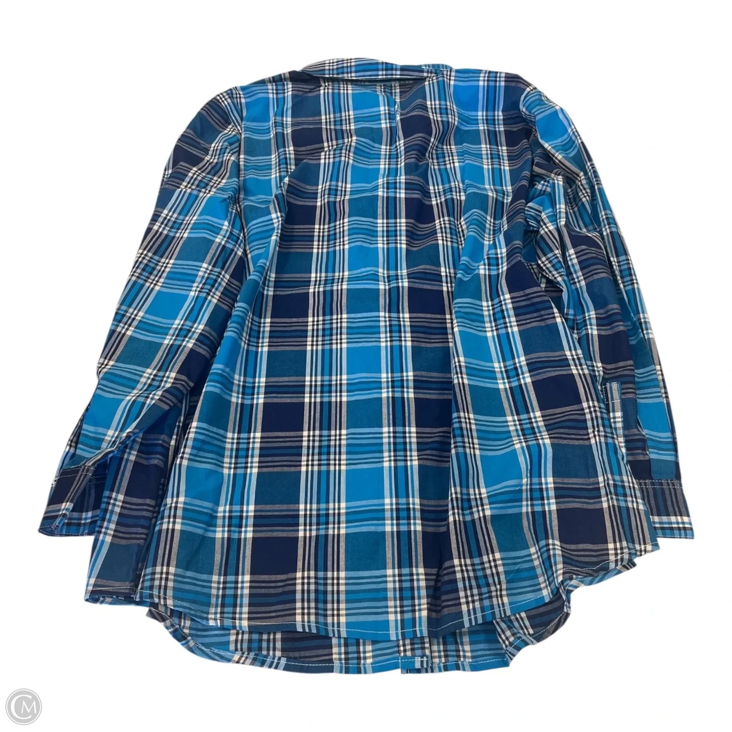 Top Long Sleeve By Clothes Mentor In Blue, Size: 3x