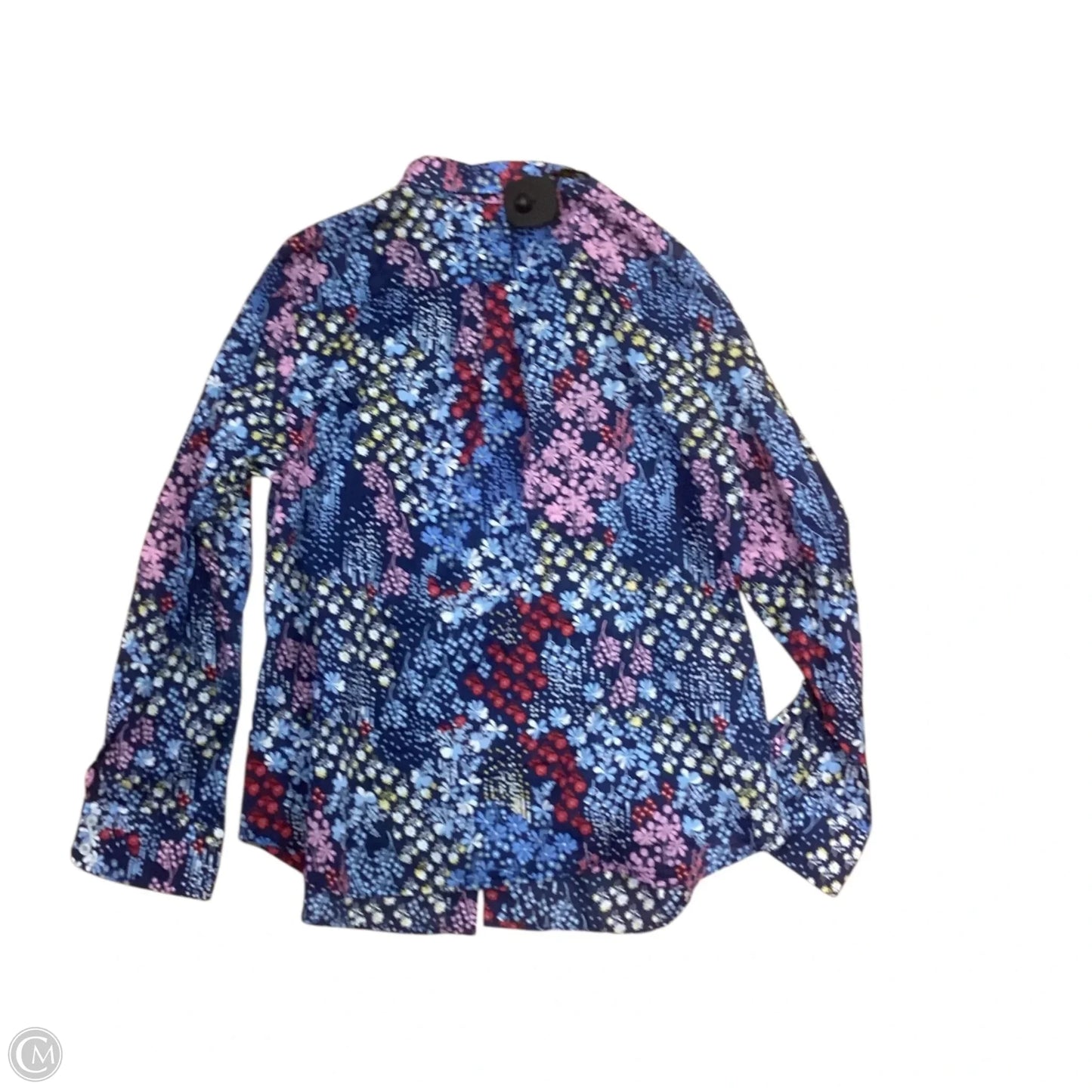 Top Long Sleeve By Talbots In Floral Print, Size: Lp