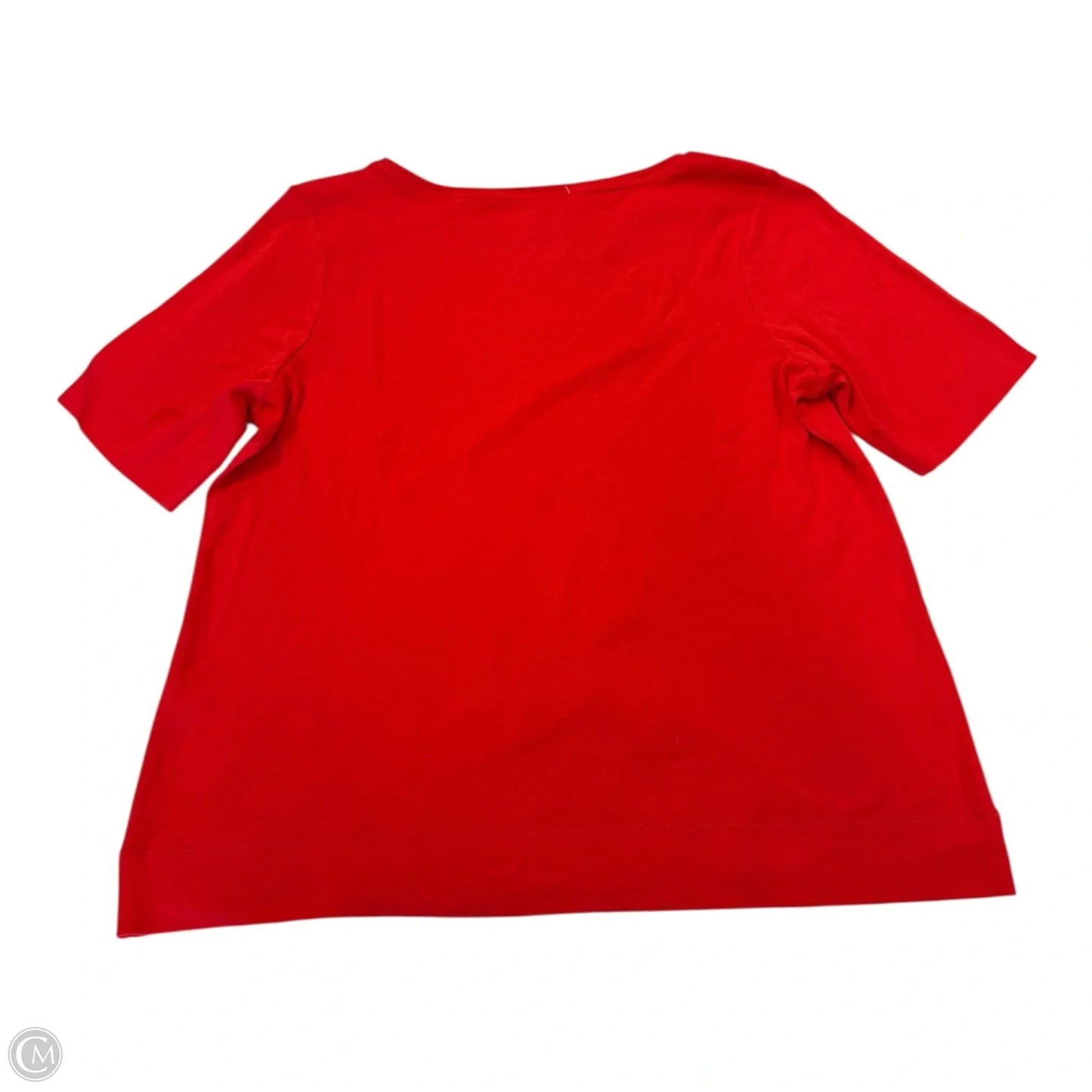 Top Short Sleeve By Chicos In Red, Size: Xl