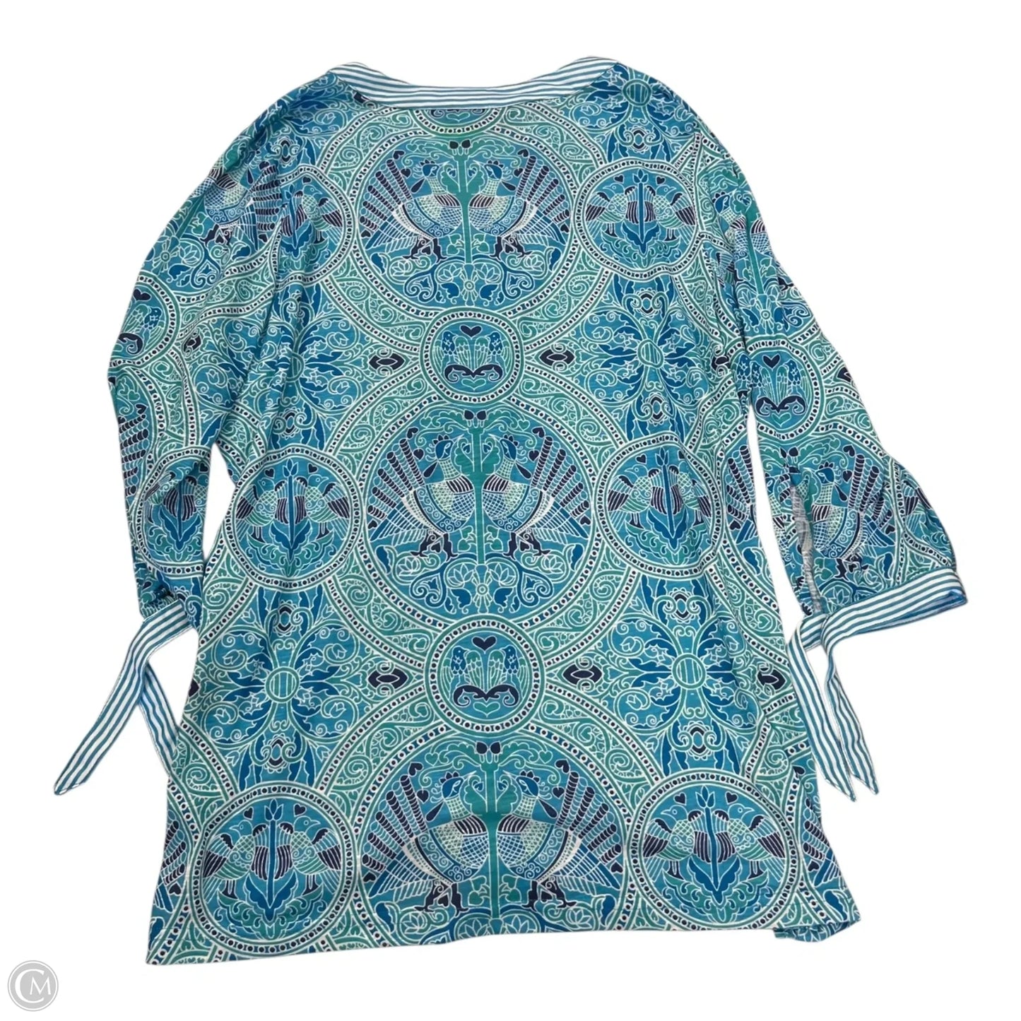 Top 3/4 Sleeve By Clothes Mentor In Blue, Size: L