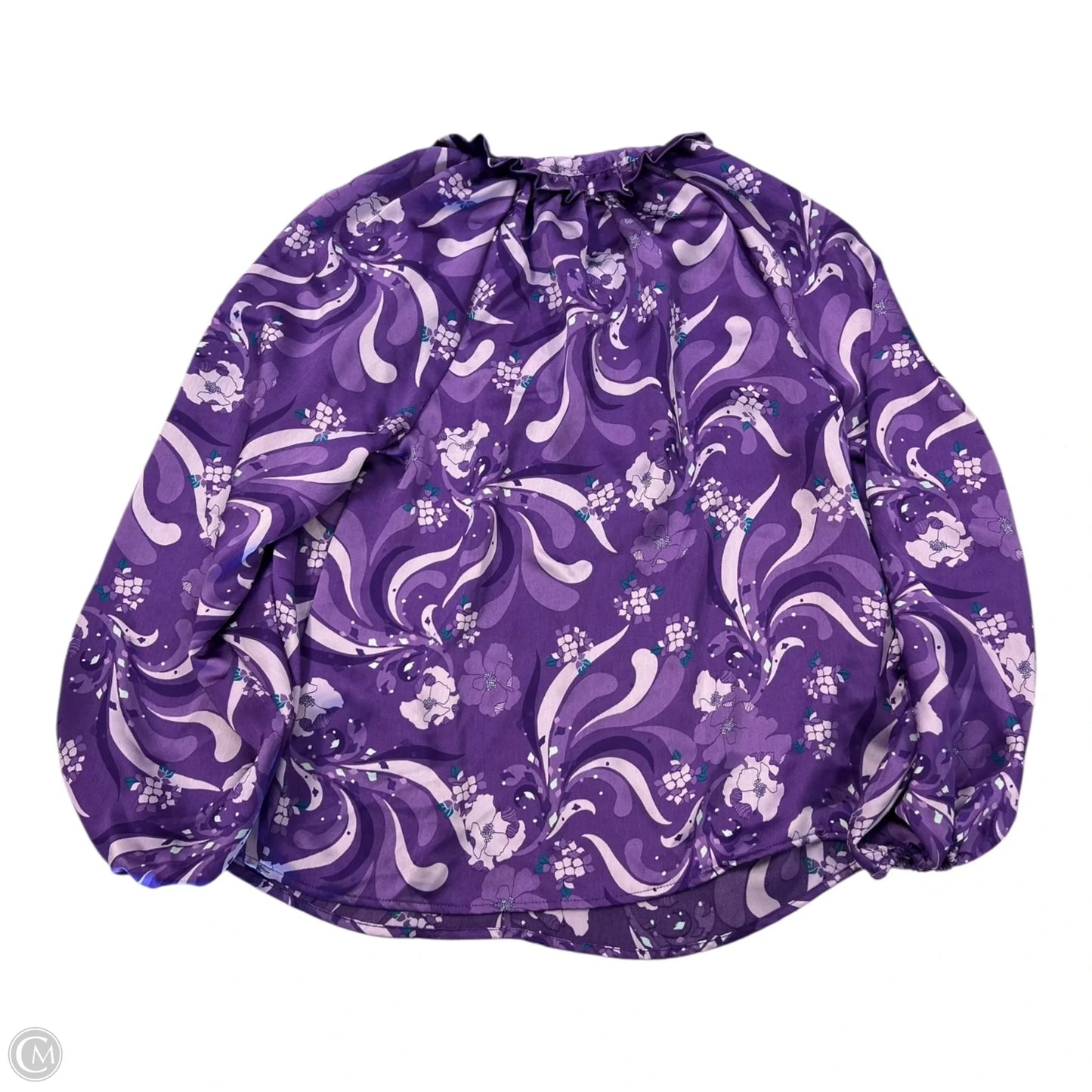 Top 3/4 Sleeve By Inc In Purple, Size: S