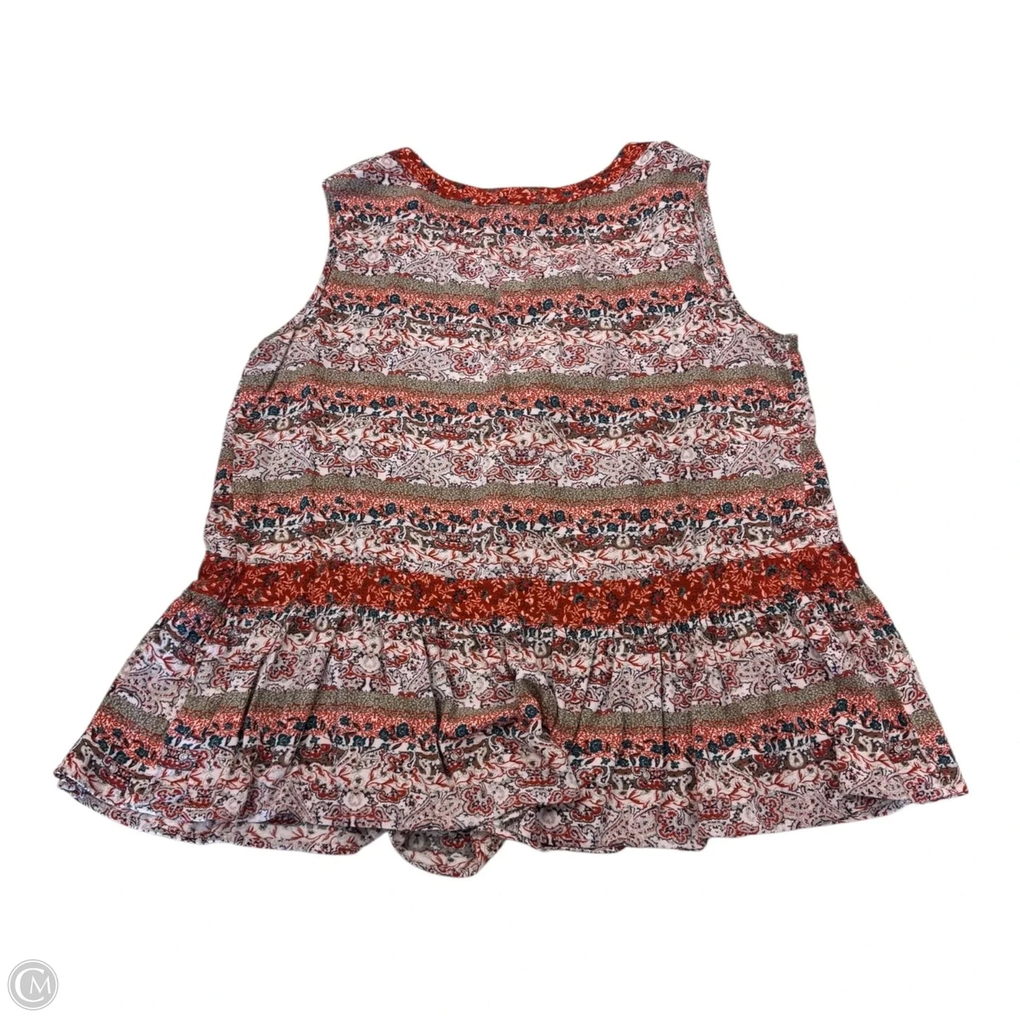 Top Sleeveless By Knox Rose In Multi-colored, Size: Xxl