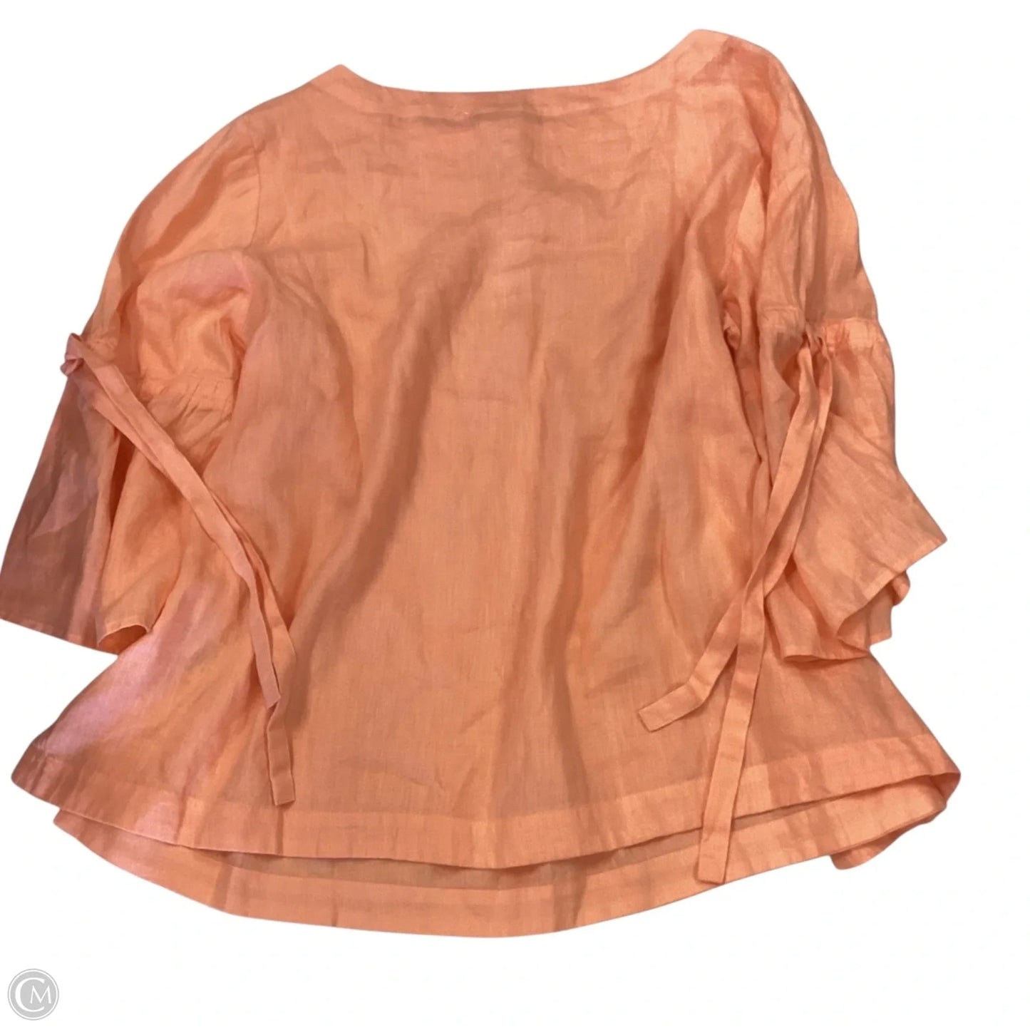 Top Short Sleeve By Charter Club In Orange, Size: 3x