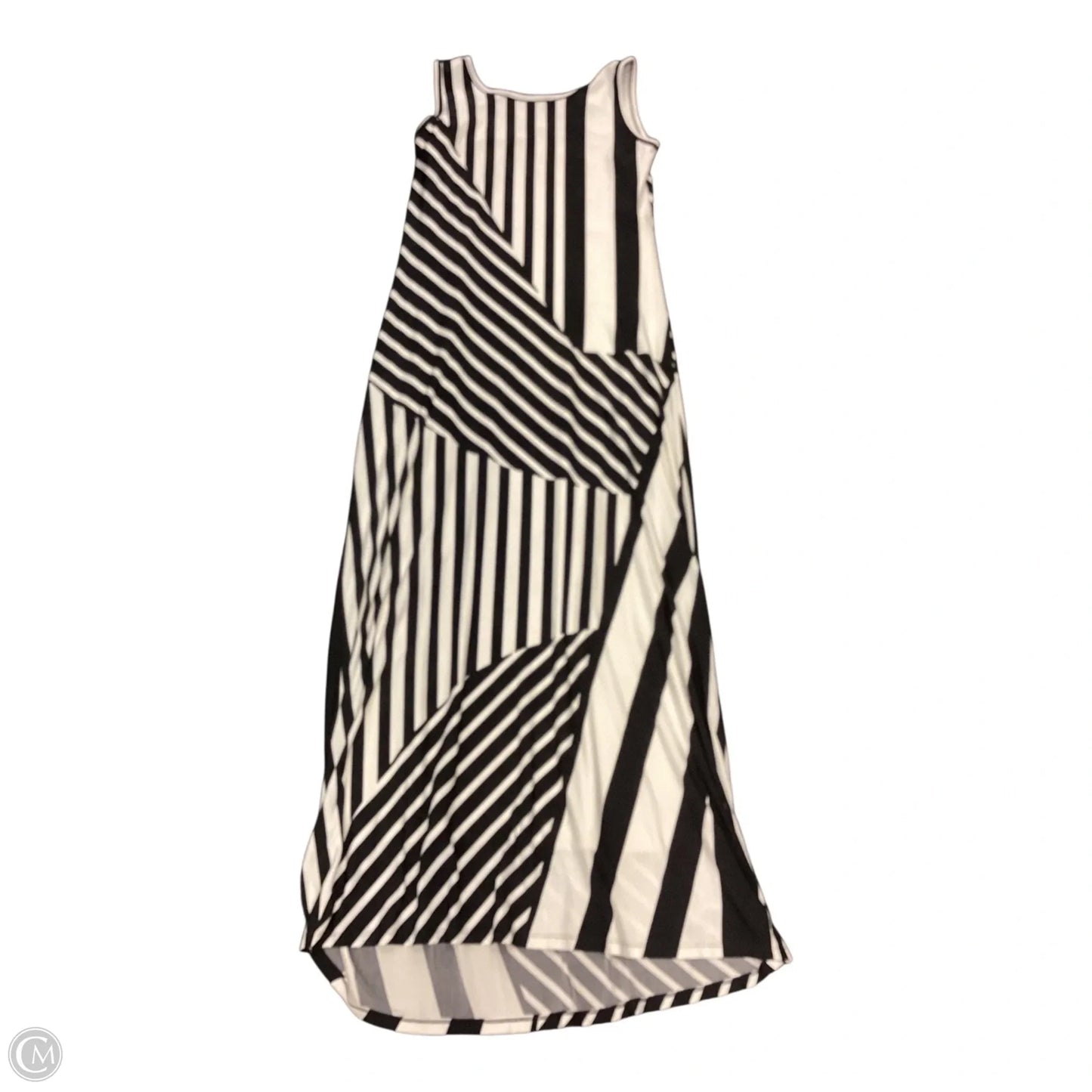 Dress Casual Maxi By Nine West In Black & White, Size: M