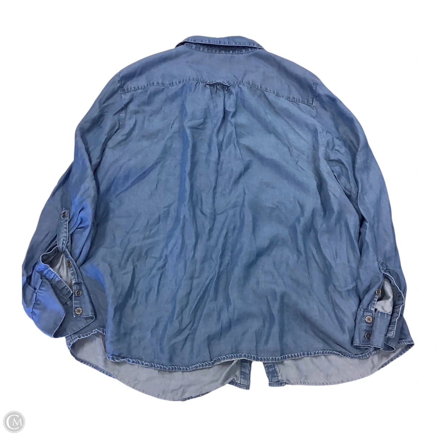 Top Long Sleeve By Style And Company In Blue, Size: Xl