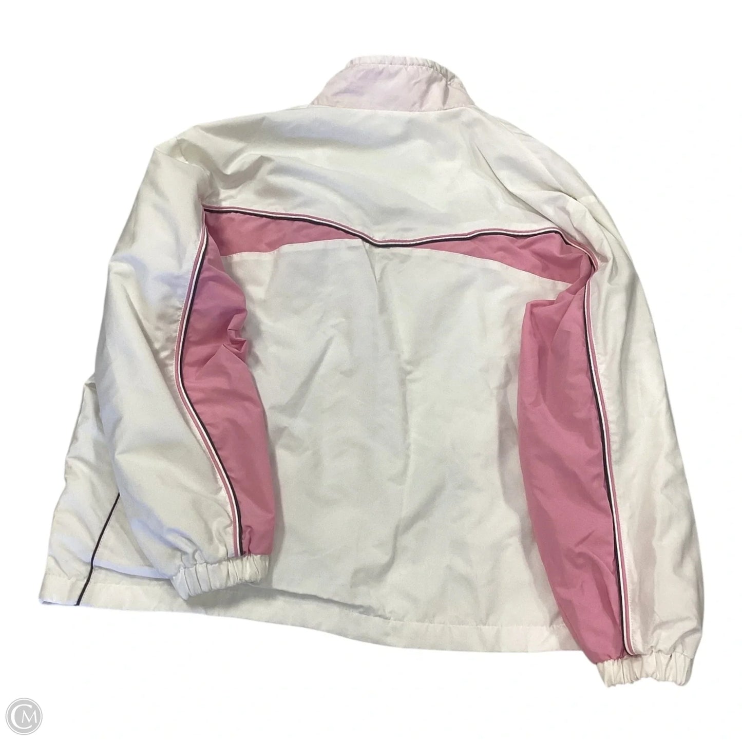 Athletic Jacket By Clothes Mentor In Pink & White, Size: Xlp