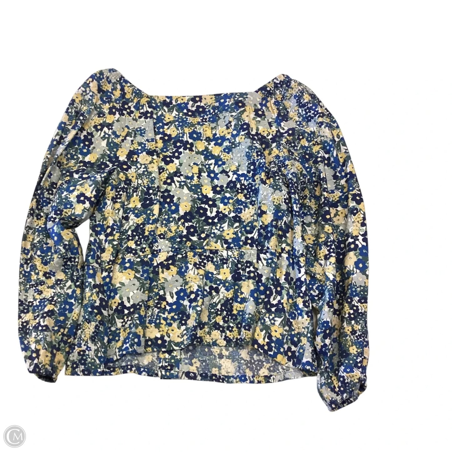 Top 3/4 Sleeve By Ann Taylor In Floral Print, Size: M