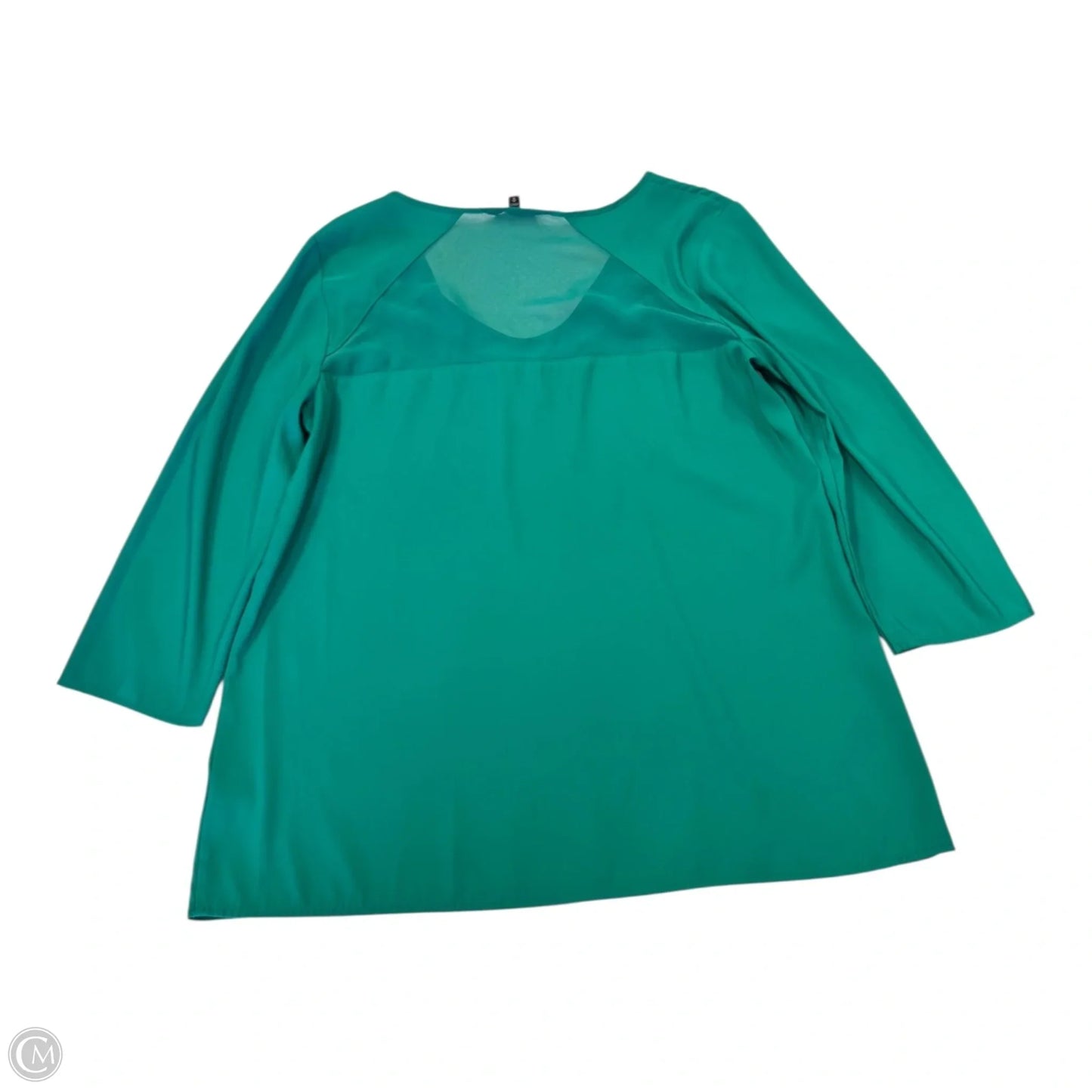 Top 3/4 Sleeve By Express In Green, Size: M