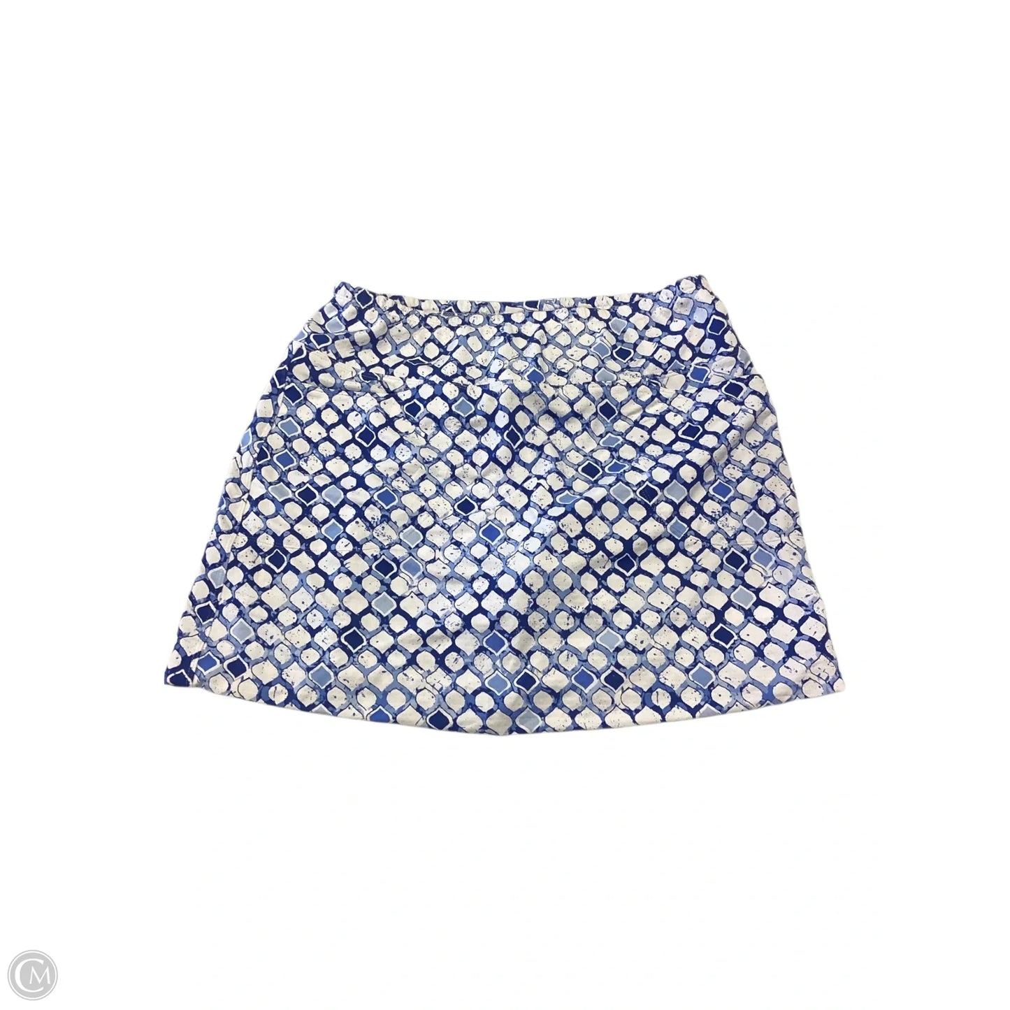 Skort By Ibkul In Blue & White, Size: M