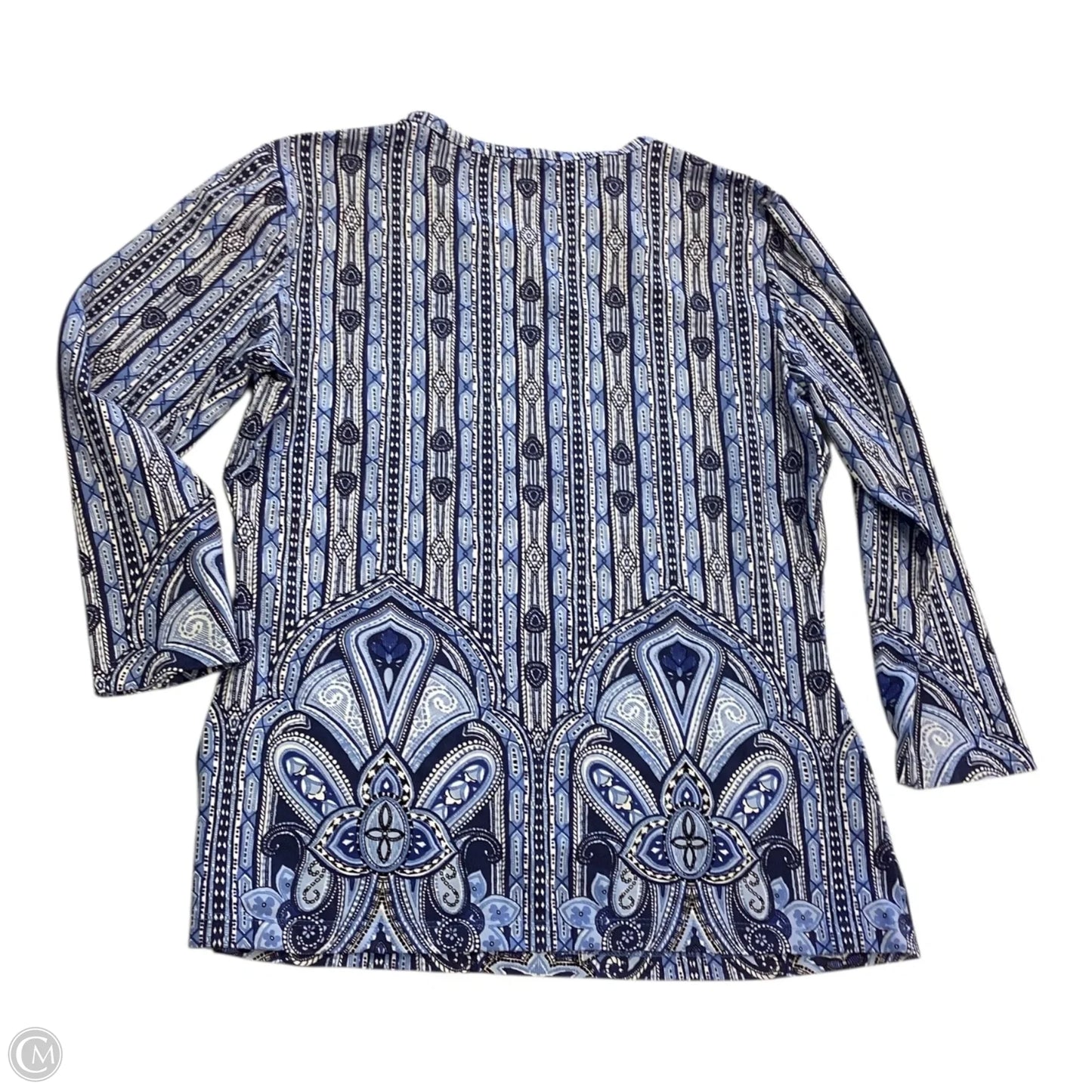 Top 3/4 Sleeve By J Mclaughlin In Blue, Size: S