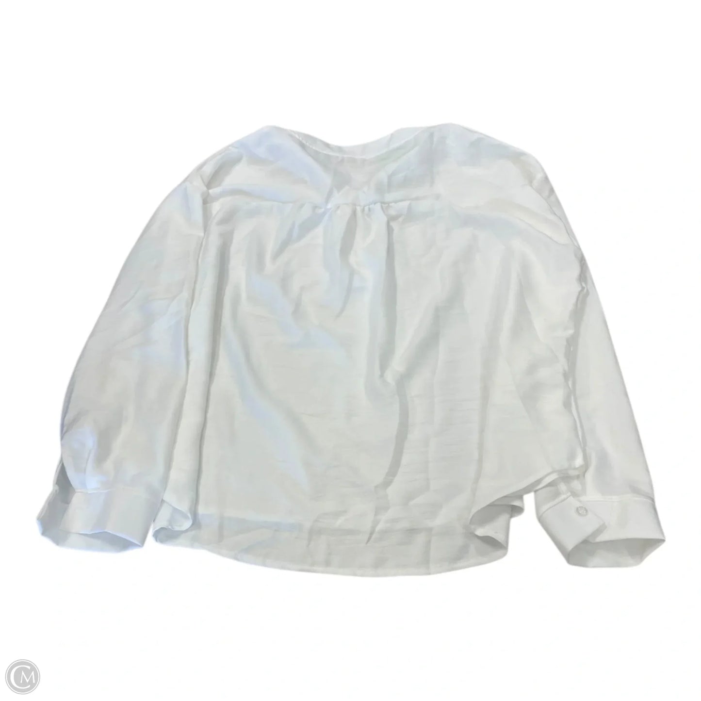 Top 3/4 Sleeve By Clothes Mentor In White, Size: 2x