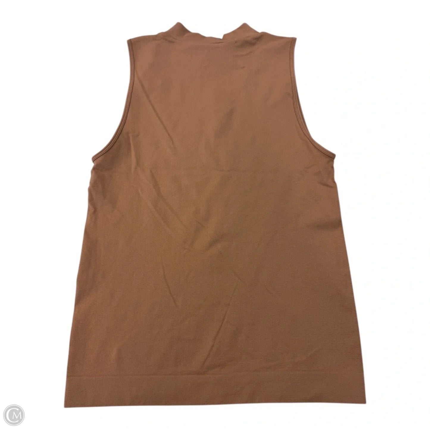 Top Sleeveless By Clothes Mentor In Tan, Size: 1x