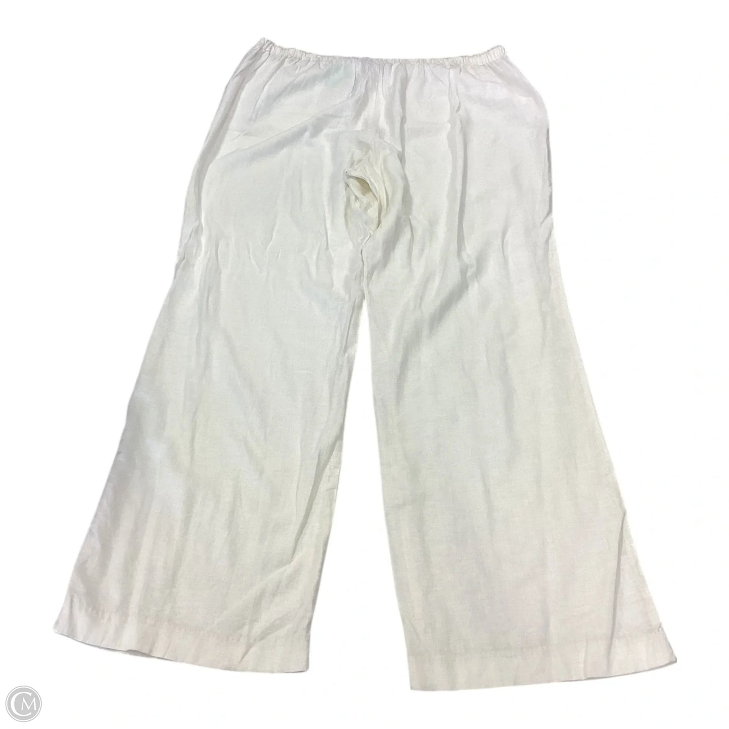 Pants Linen By Vintage America In Cream, Size: L