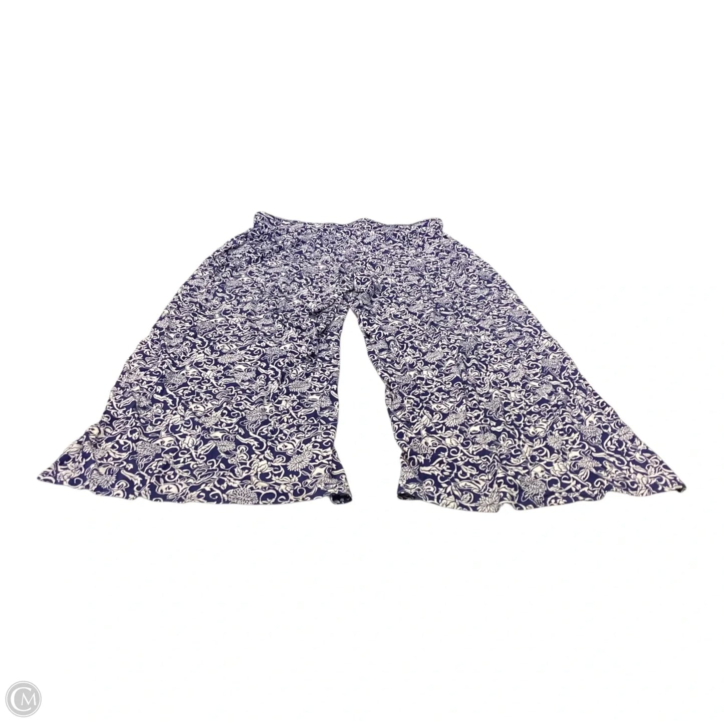 Pants Lounge By Lane Bryant In Blue & White, Size: 14