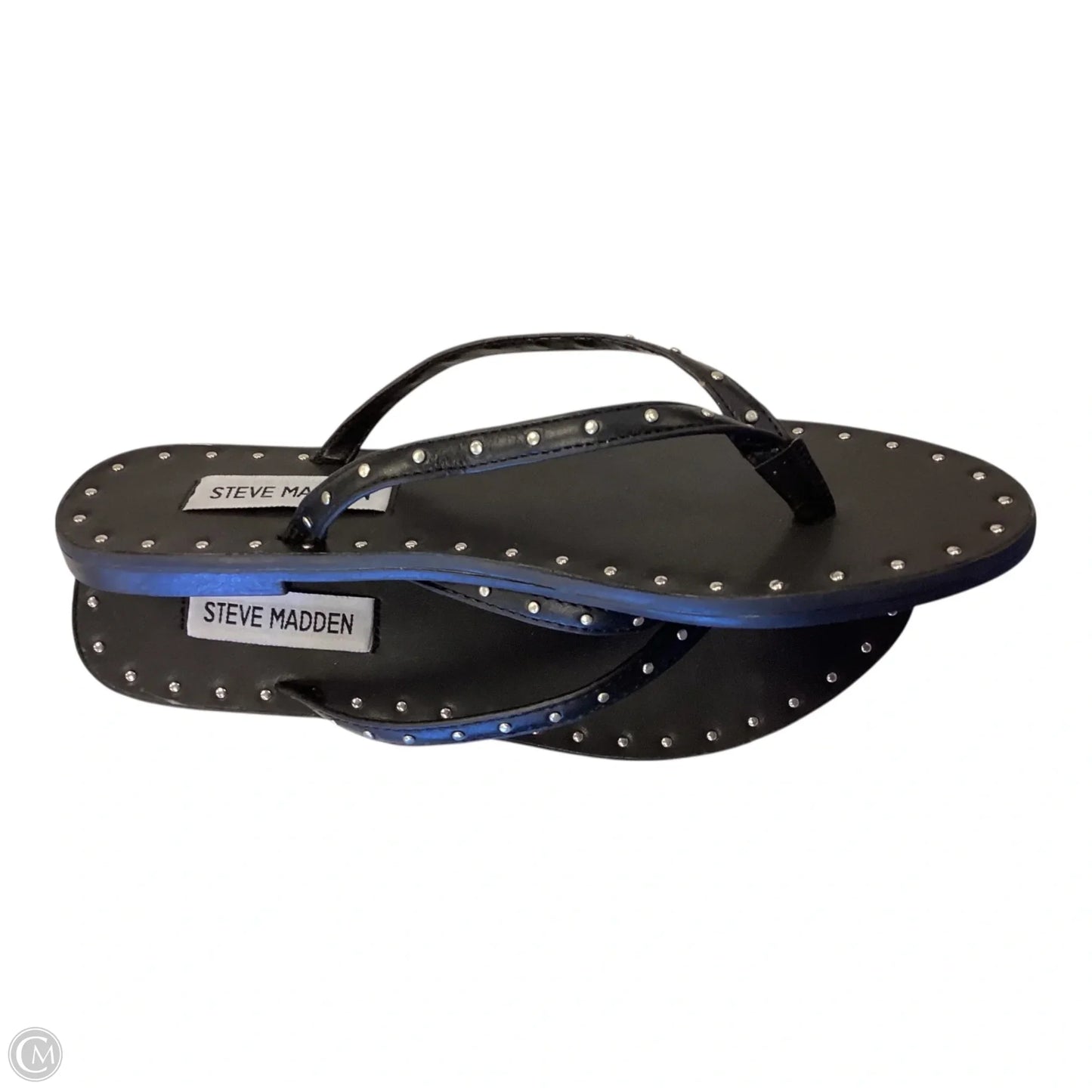 Sandals Flats By Steve Madden In Black, Size: 6.5