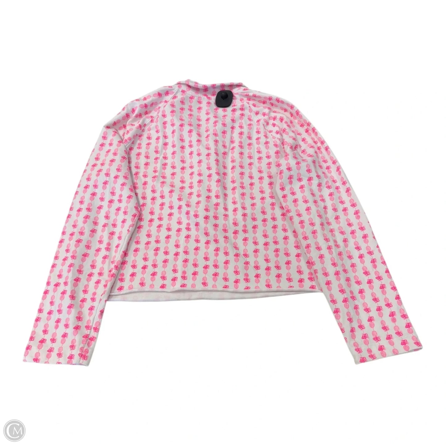 Jacket Designer By Lilly Pulitzer In Pink & White, Size: Xl