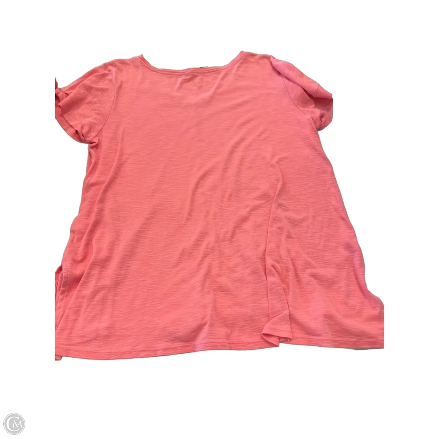 Top Short Sleeve By J. Jill In Coral, Size: L