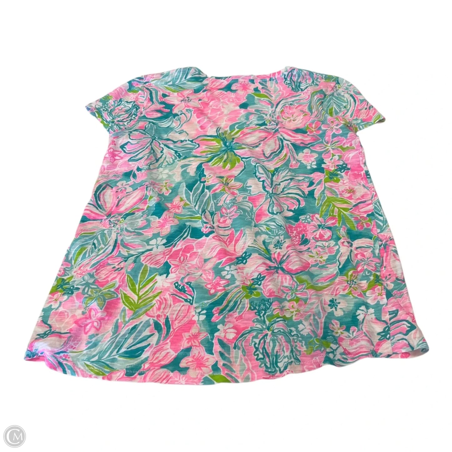 Top Short Sleeve Designer By Lilly Pulitzer In Pink, Size: S