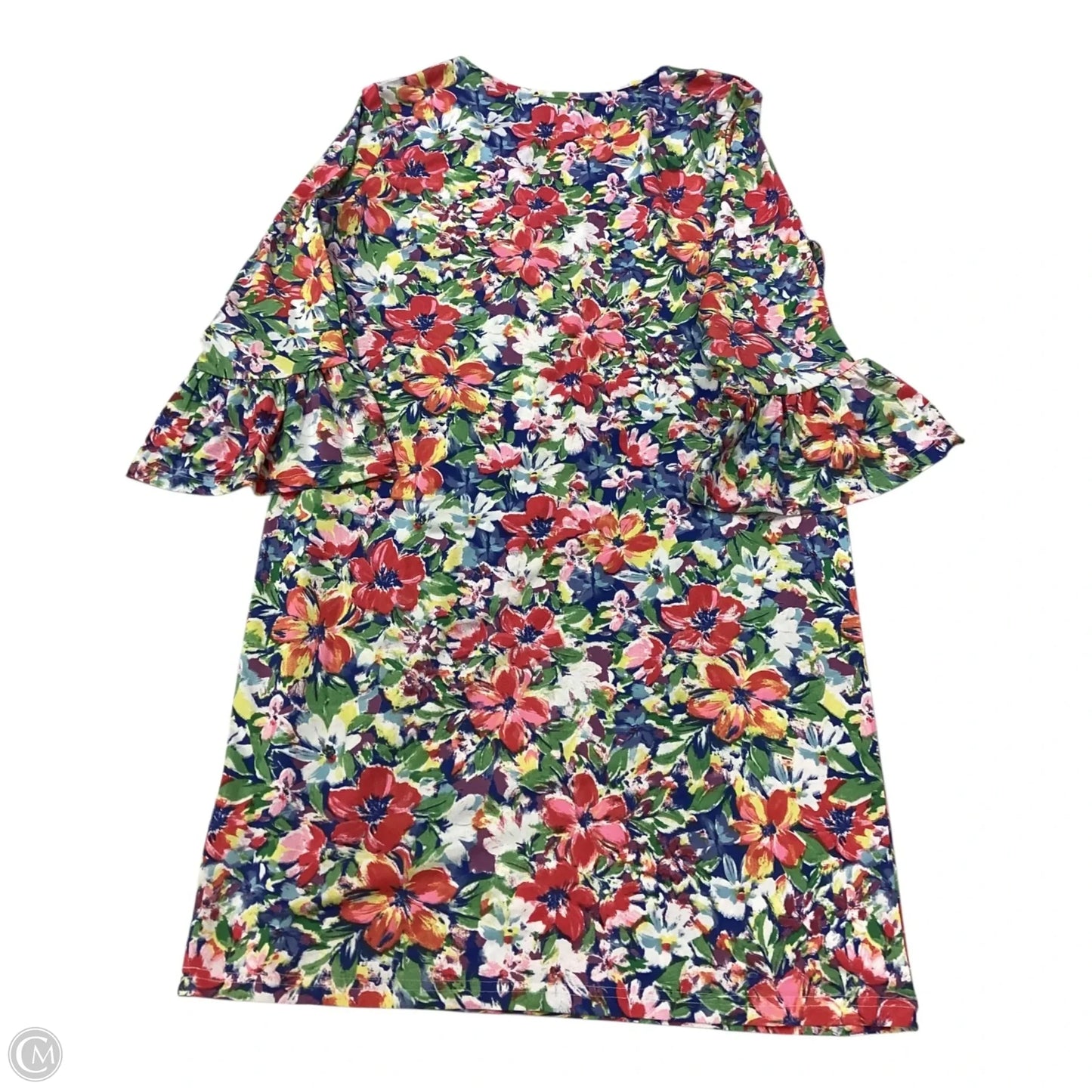 Dress Casual Short By Caribbean Joe In Floral Print, Size: M