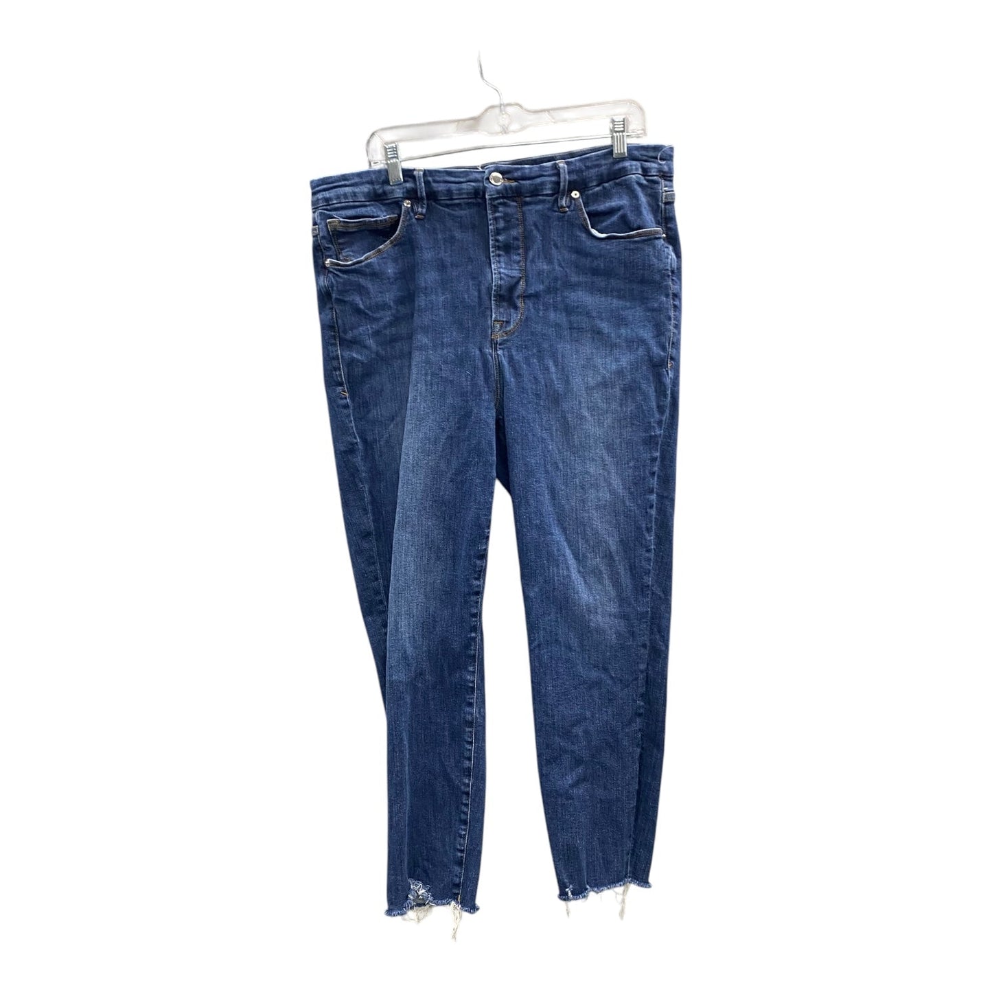 Jeans Cropped By Good American In Blue, Size:18