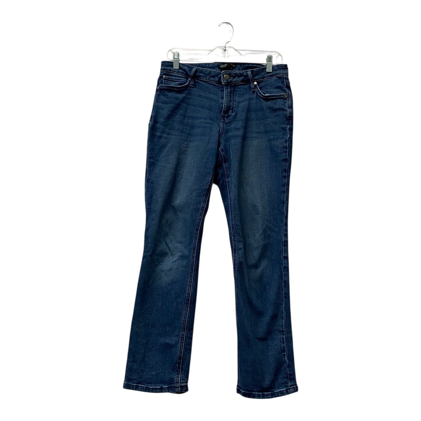 Jeans Straight By Simply Vera In Blue, Size:8