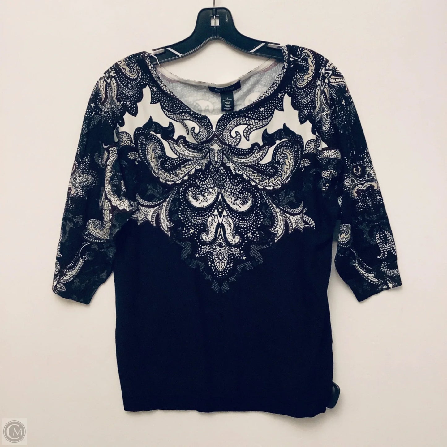 Sweater By White House Black Market In Paisley Print, Size: S