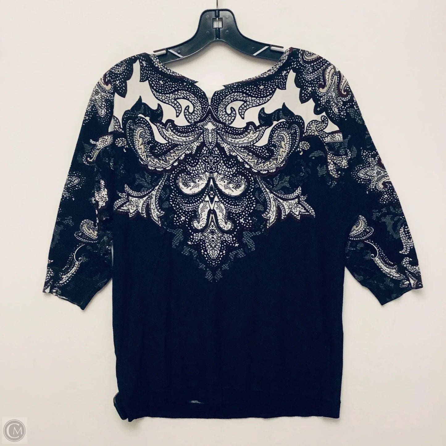 Sweater By White House Black Market In Paisley Print, Size: S