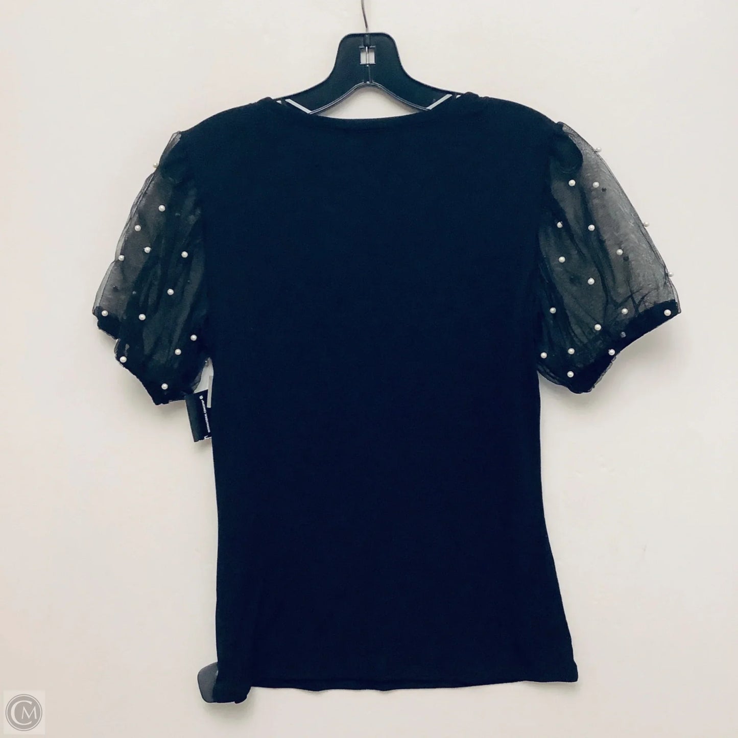 Top Short Sleeve By Inc In Black, Size: S