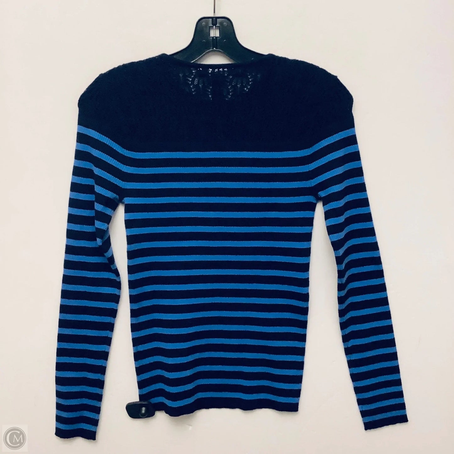 Top Long Sleeve By Lauren By Ralph Lauren In Striped Pattern, Size: M