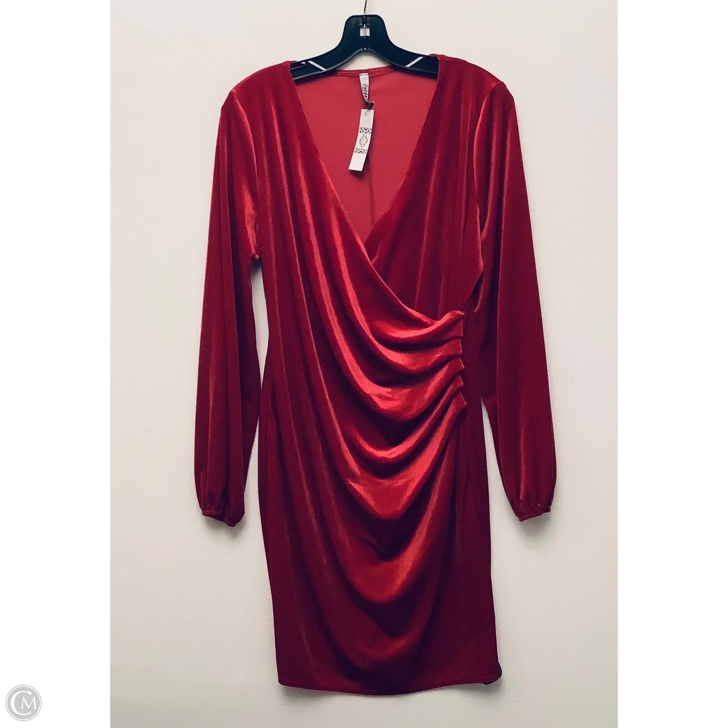 Dress Casual Midi By Clothes Mentor In Red, Size: L