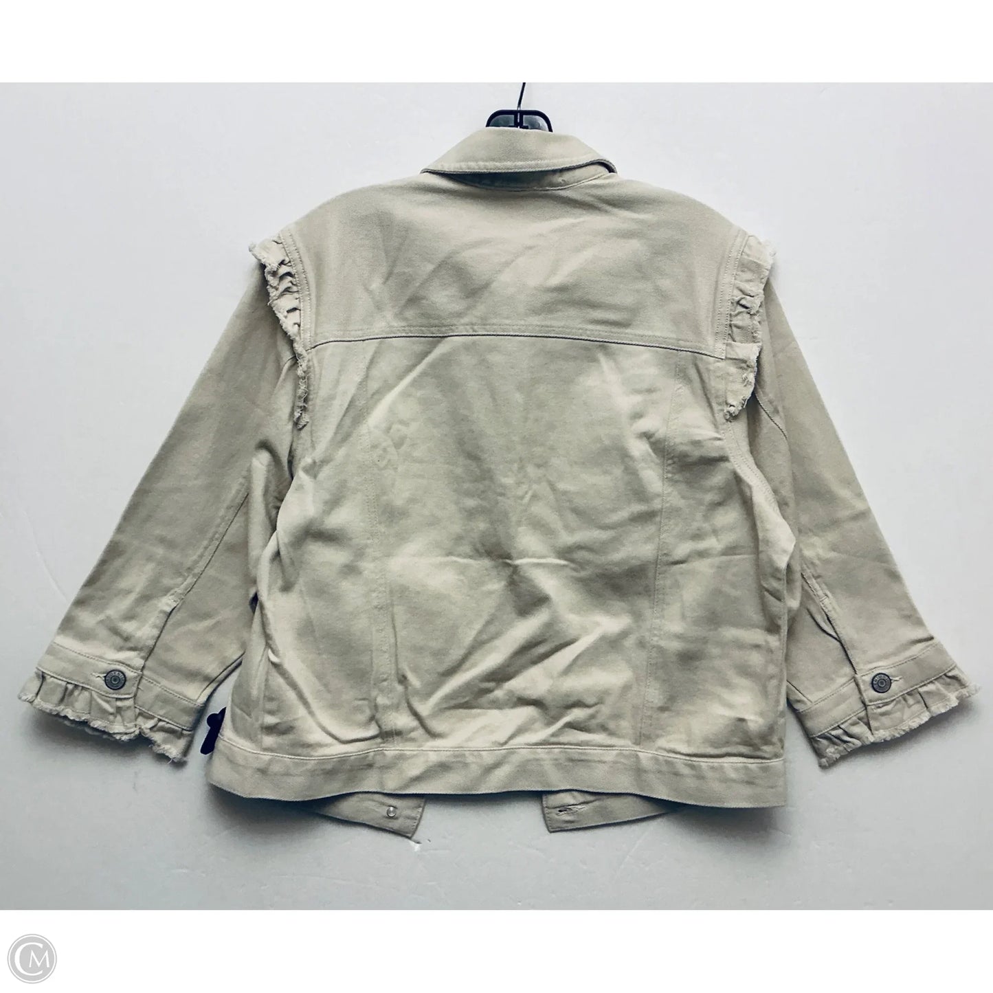 Jacket Denim By Cato In Tan, Size: M