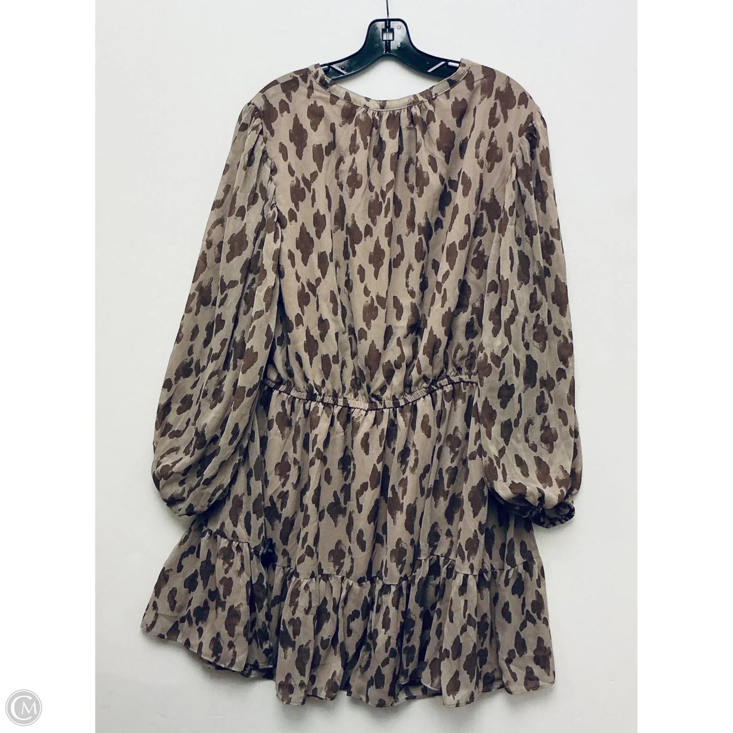 Dress Casual Short By Sugar Lips In Brown, Size: 2x