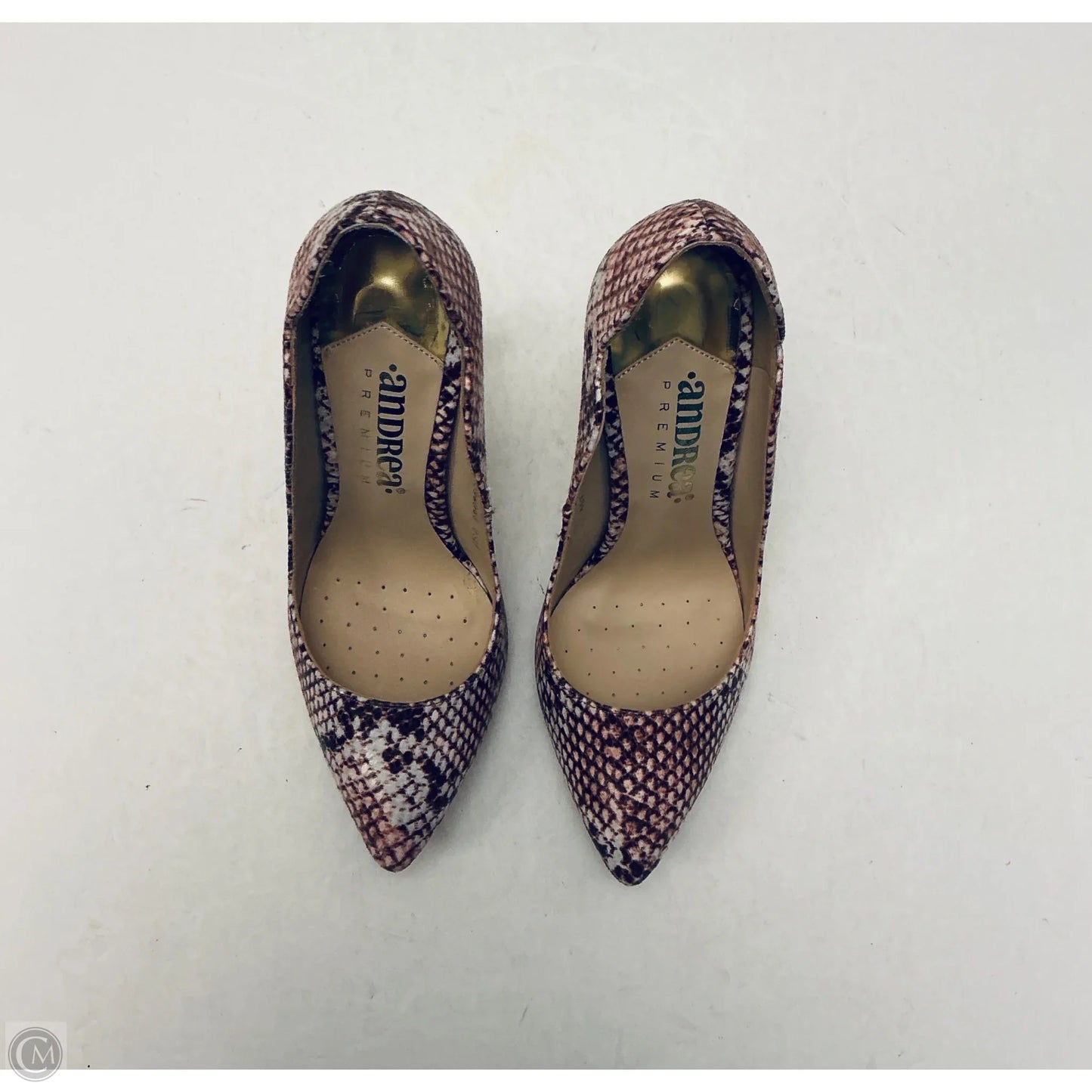 Shoes Heels Stiletto By Andrea In Snakeskin Print, Size: 6.5