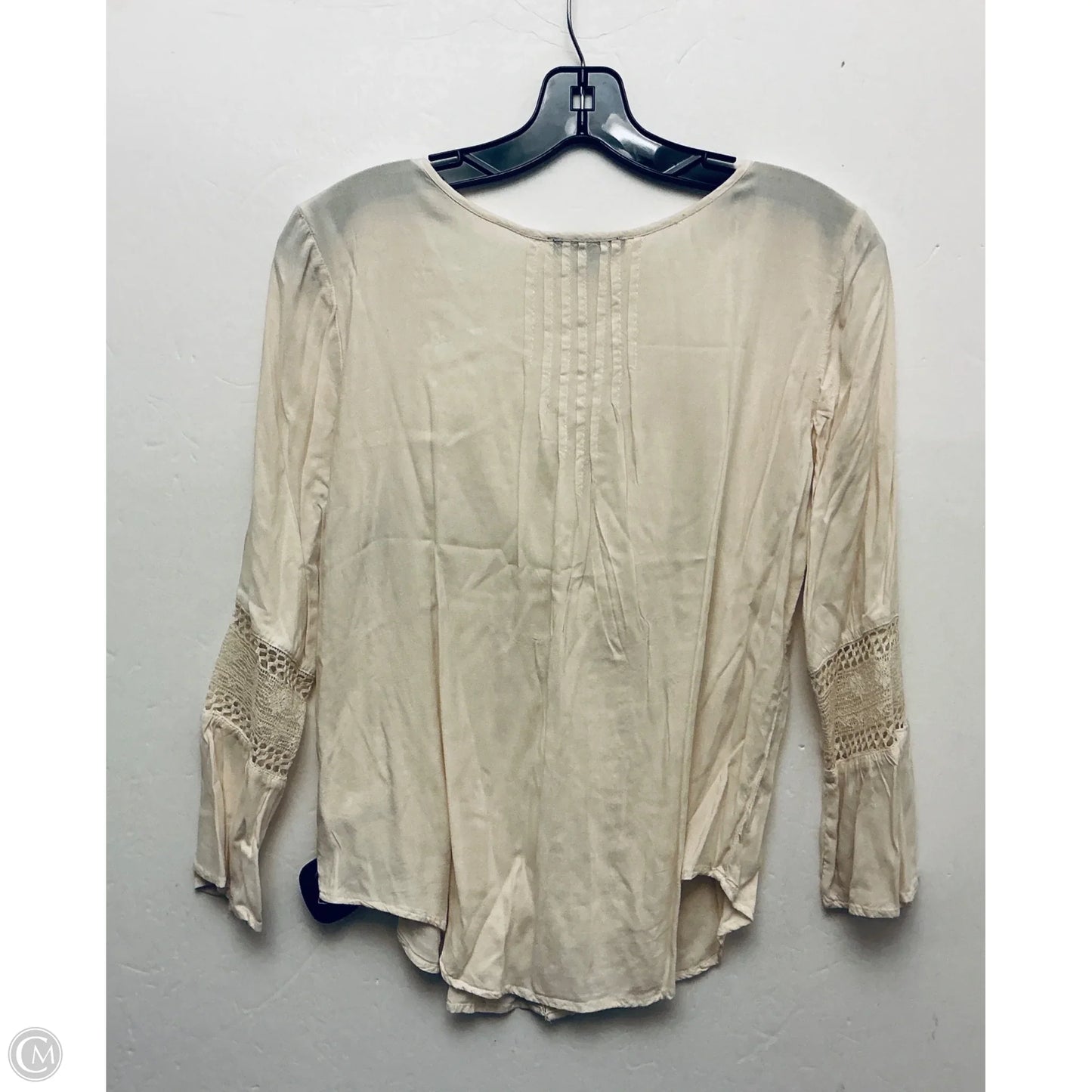 Top Long Sleeve Basic By American Eagle In Brown, Size: S