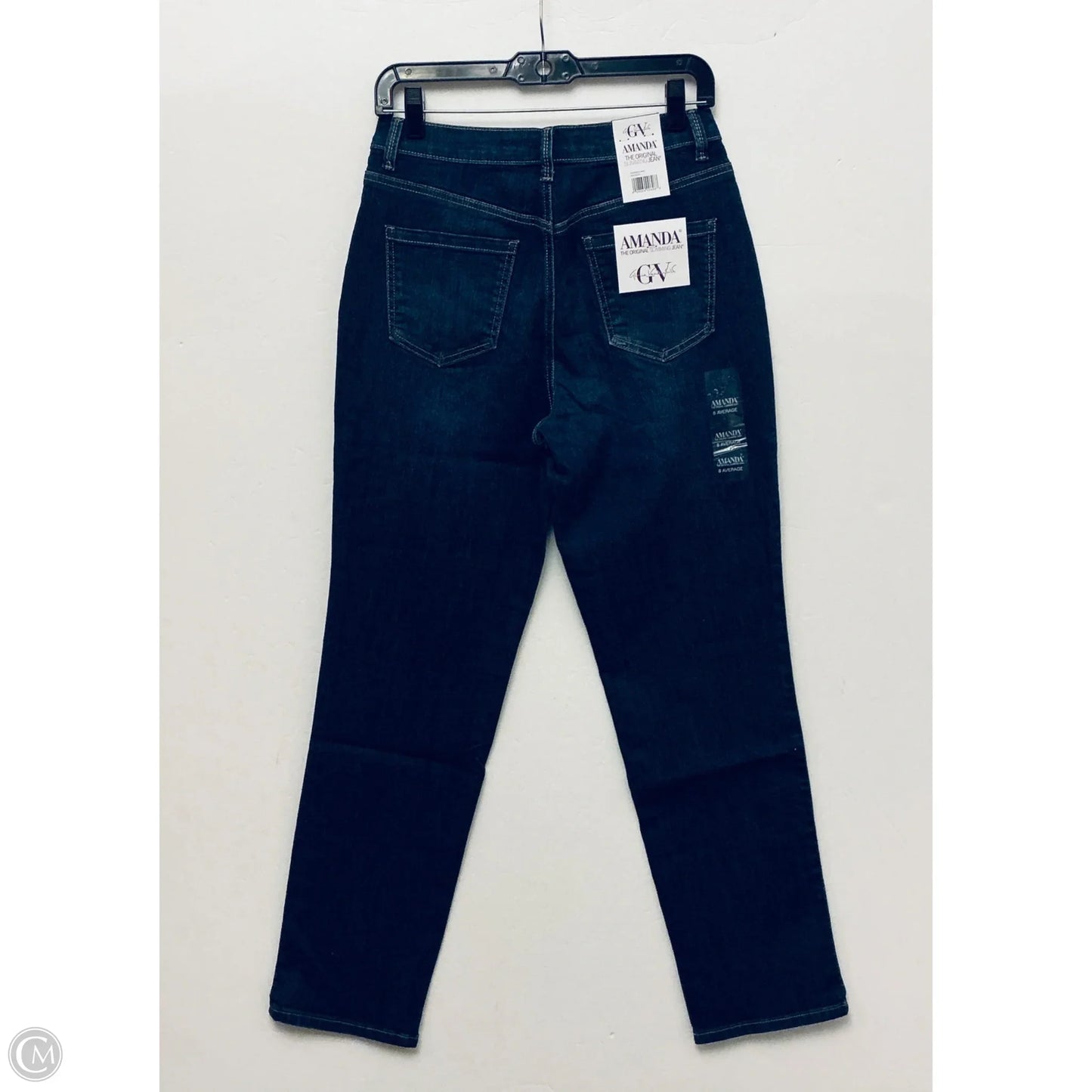 Jeans Straight By Gloria Vanderbilt In Blue Denim, Size: 8