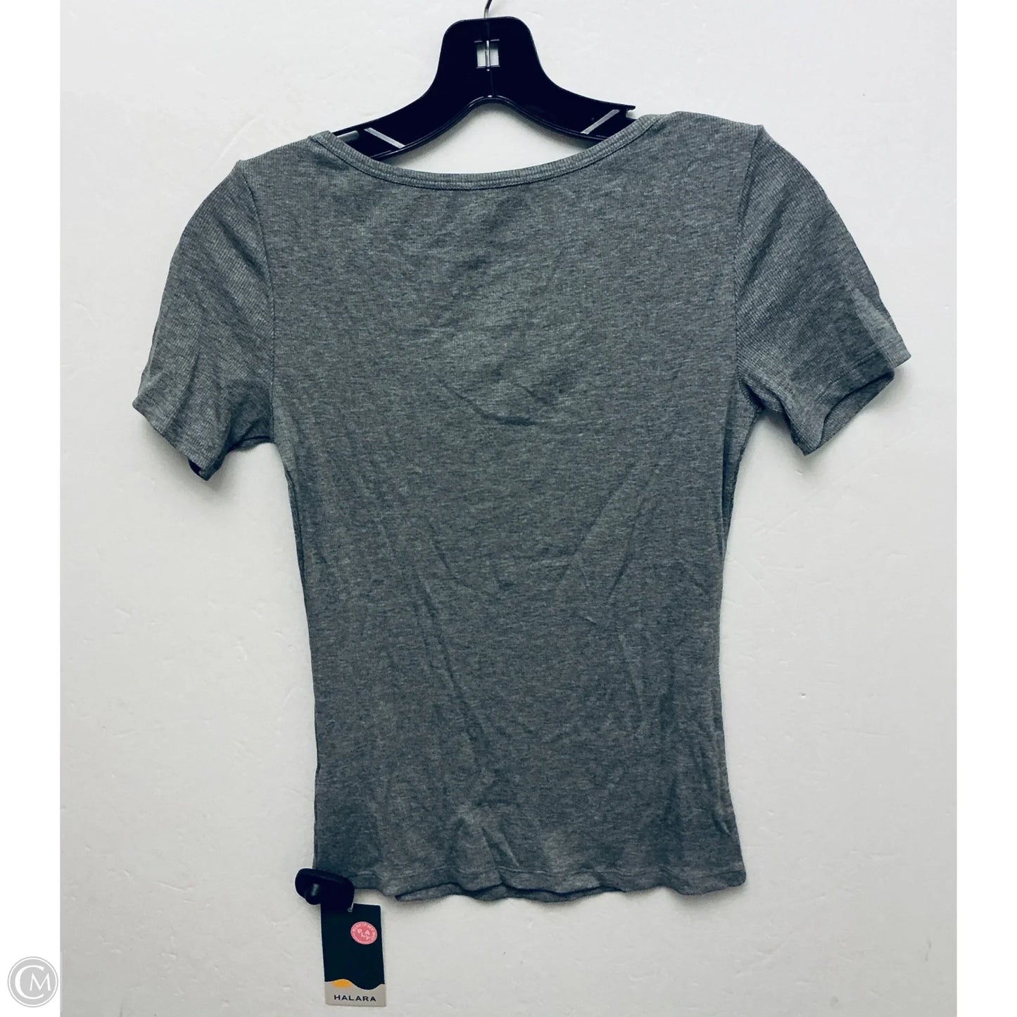 Athletic Top Short Sleeve By Halara In Grey, Size: Xs