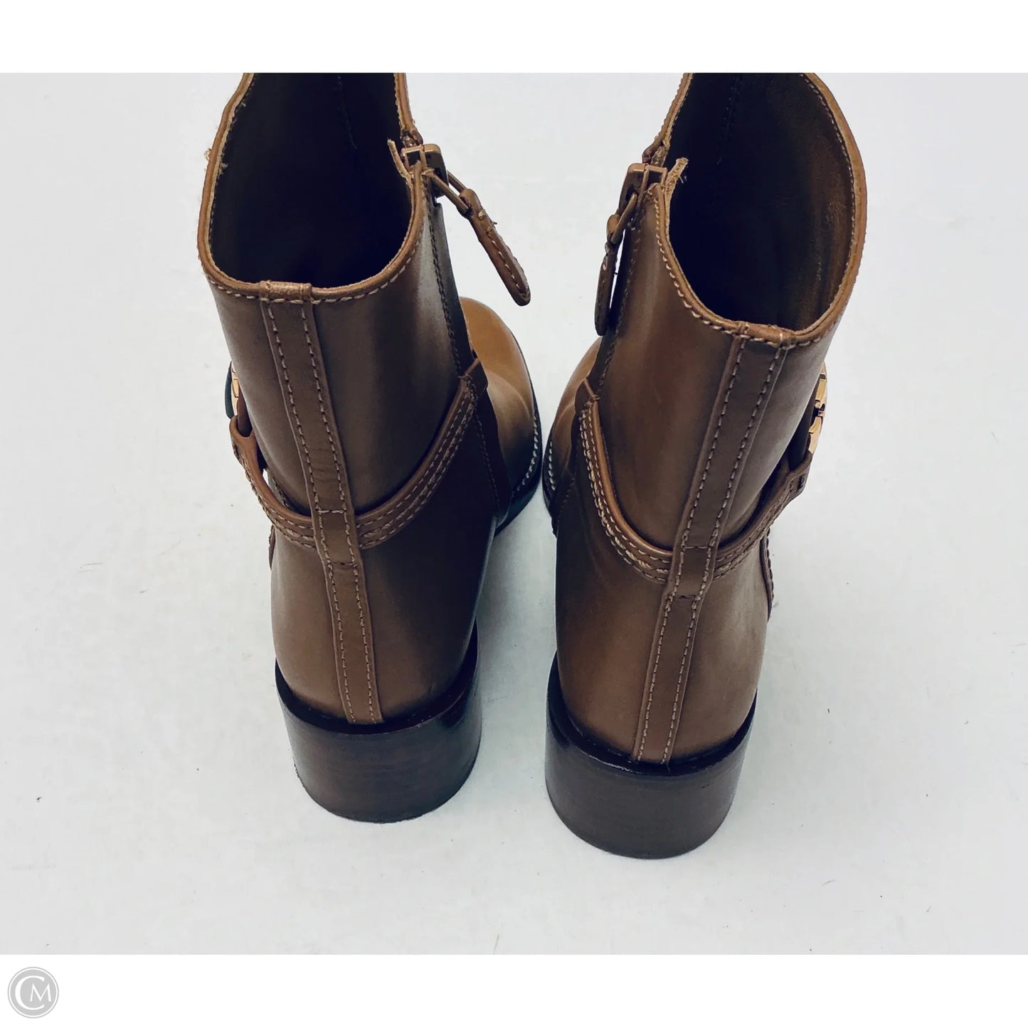 Boots Designer By Tory Burch In Brown, Size: 7