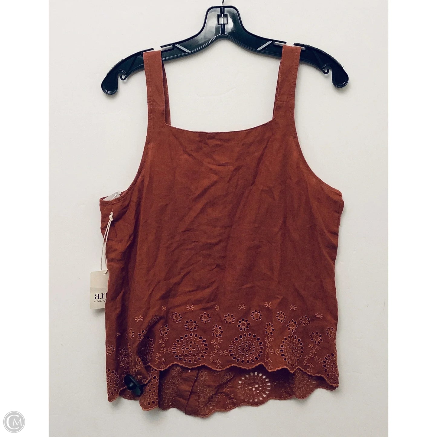 Top Sleeveless Basic By Ana In Orange, Size: M