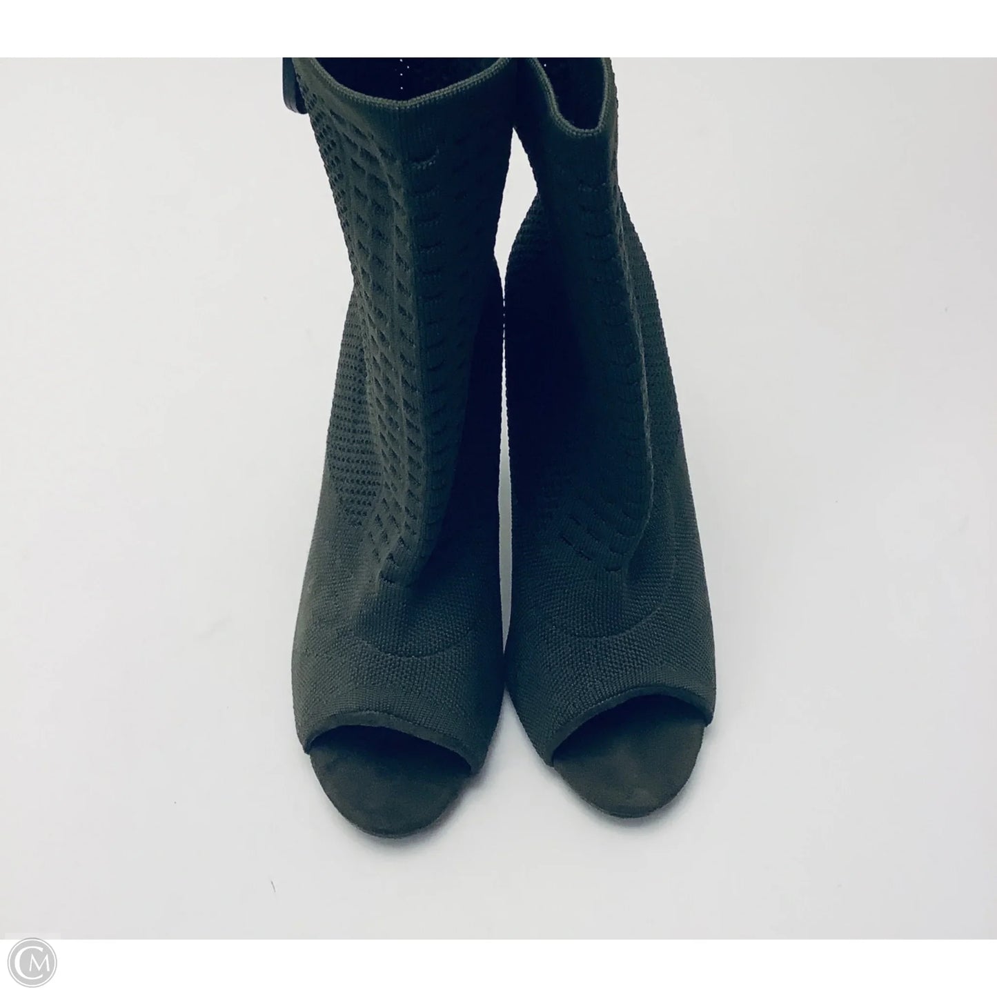 Boots Ankle Heels By Cme In Green, Size: 10
