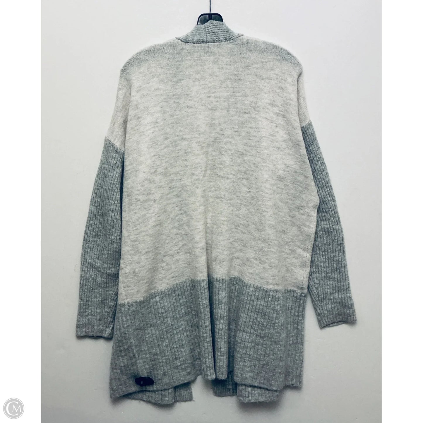 Sweater Cardigan By Lane Bryant In Grey, Size: 14
