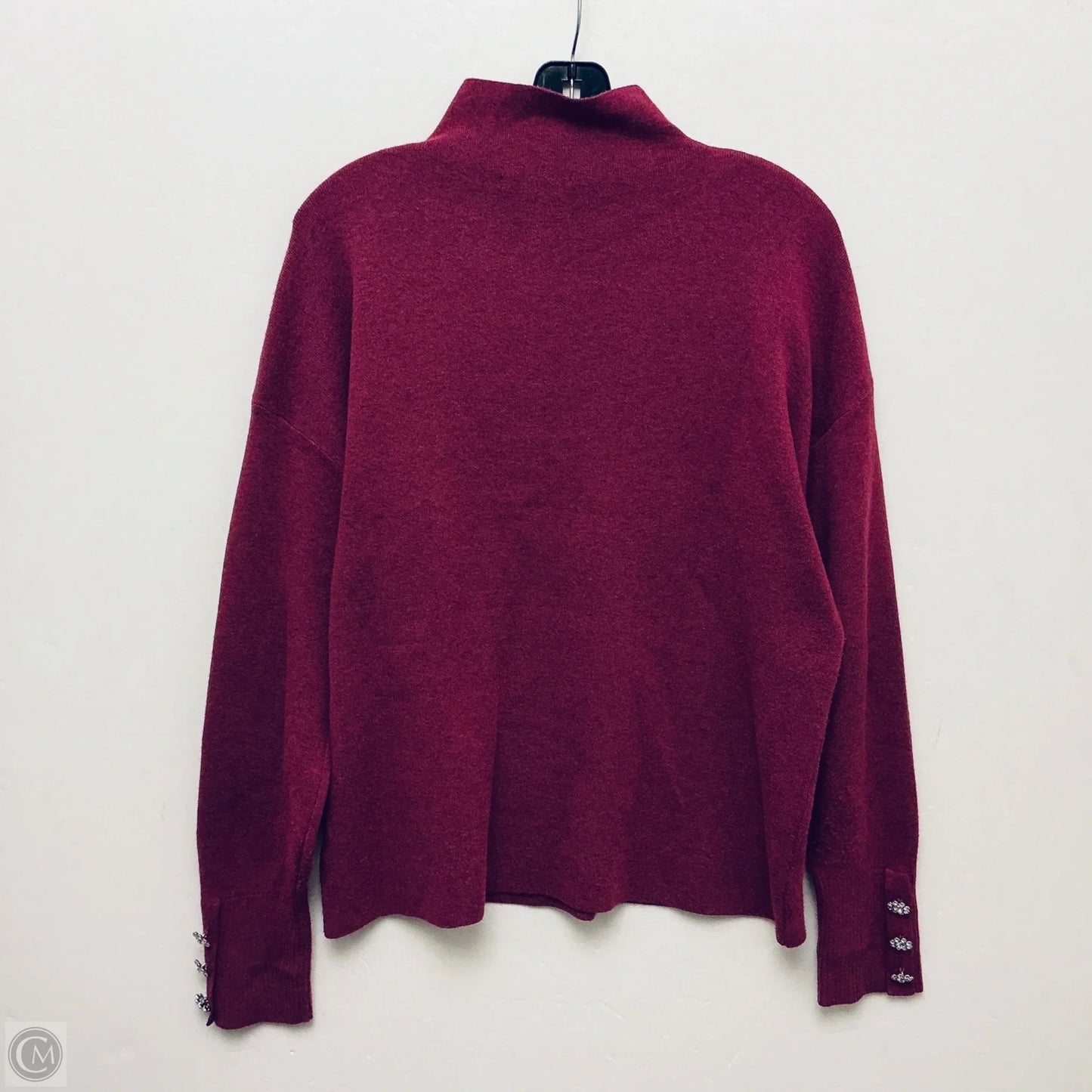 Sweater By Tahari In Purple, Size: L