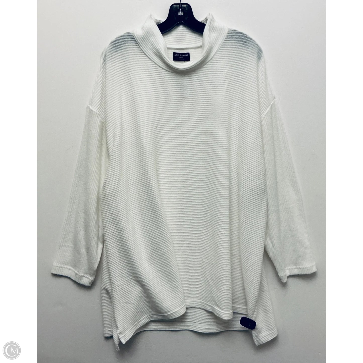 Sweater By Lane Bryant In White, Size: 4x
