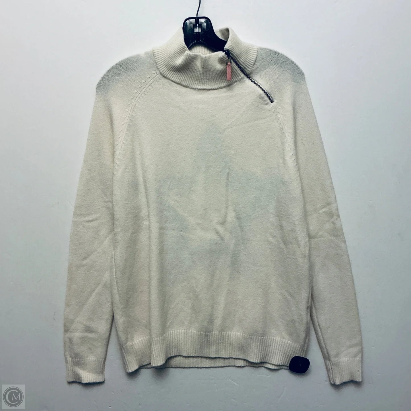 Sweatshirt Collar By Charlie B In White, Size: M