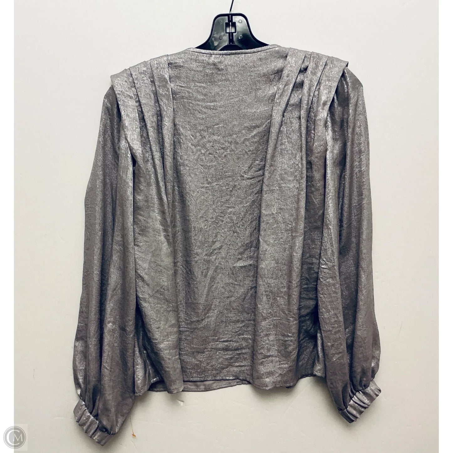 Top Long Sleeve By Crosby In Silver, Size: Xxs