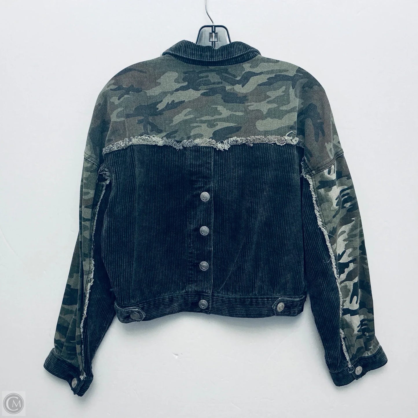 Jacket Shirt By Pol In Green, Size: S