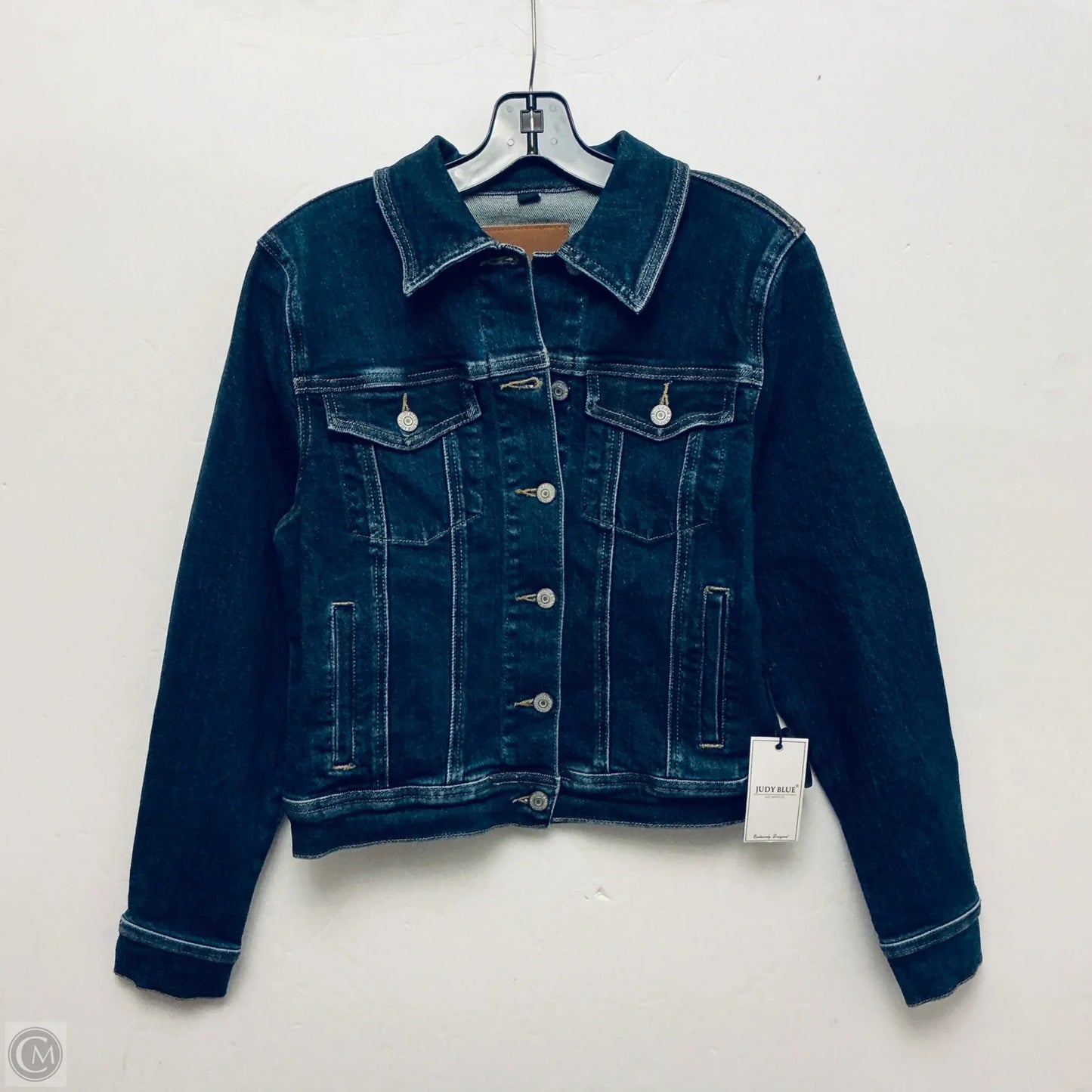 Jacket Denim By Judy Blue In Blue Denim, Size: S